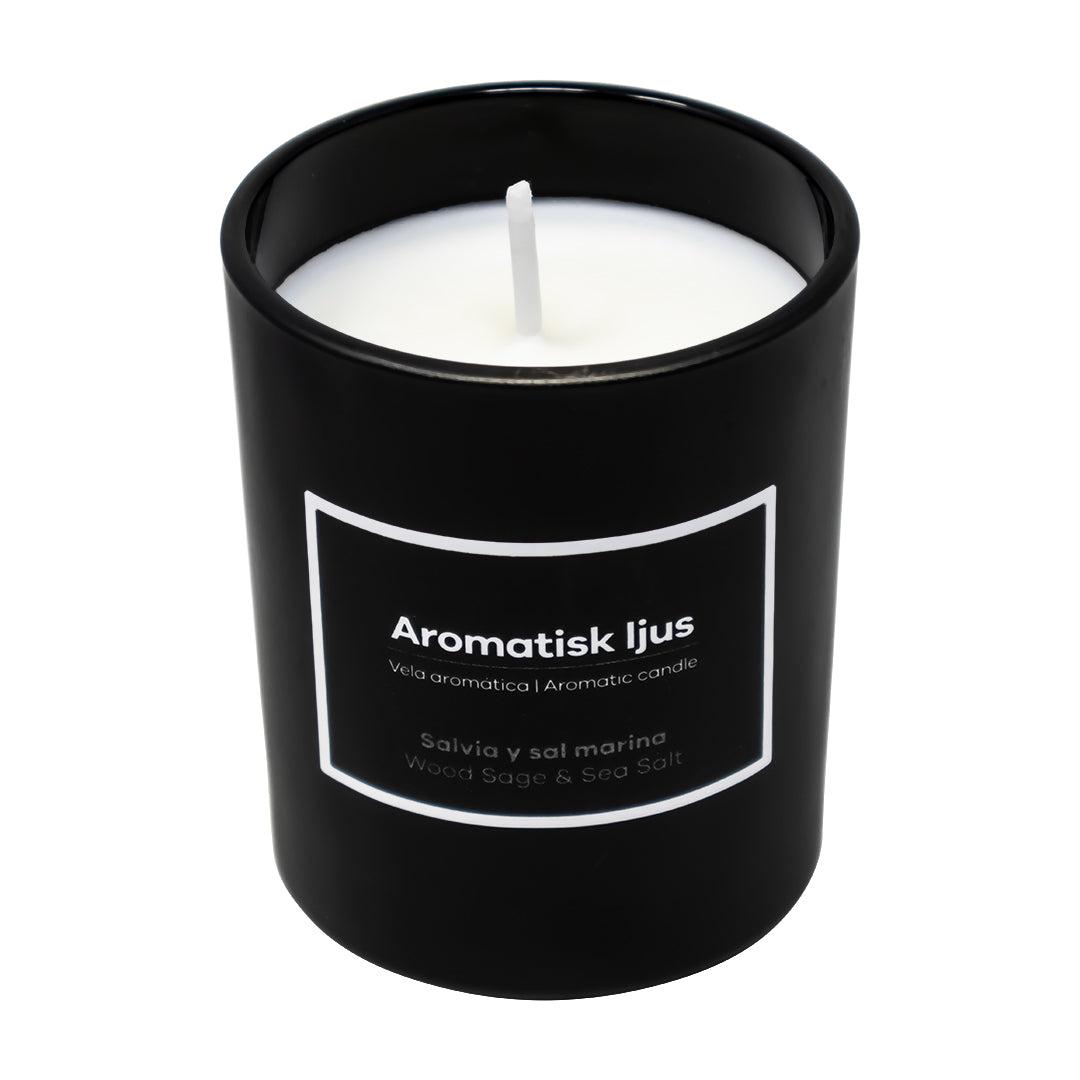 Vela Aroma a Madera Salvia y Sal Marina