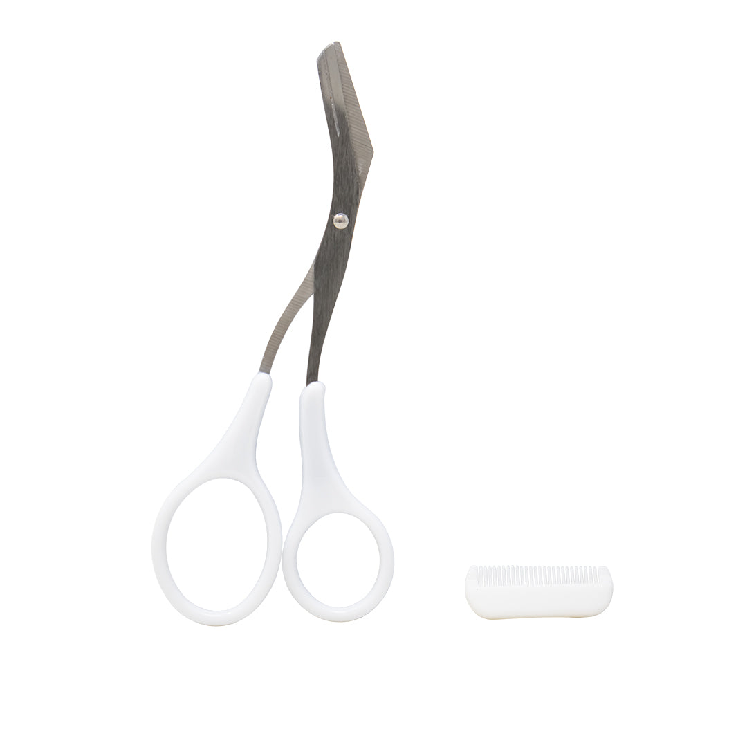 Tijeras Metálicas para Cejas – Color Blanco