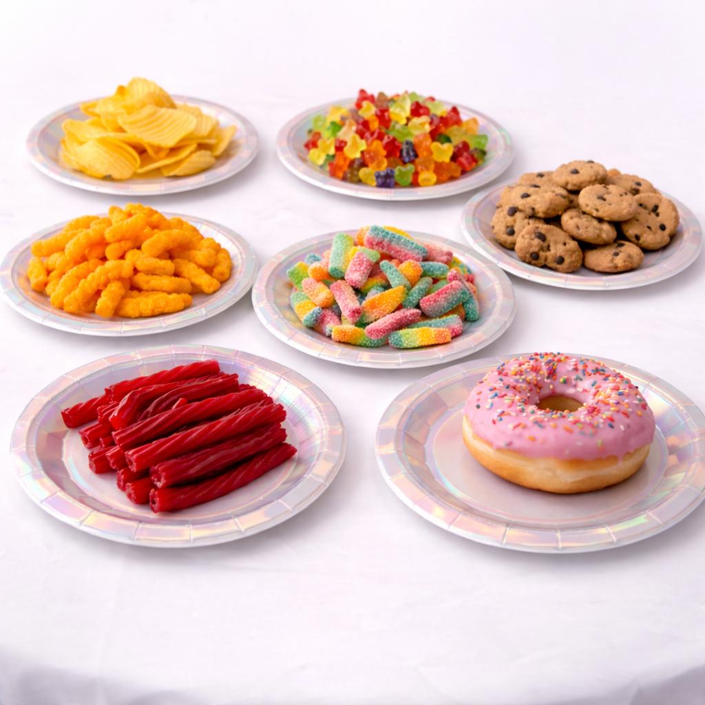 Plato 6" Tornasol 8 Piezas