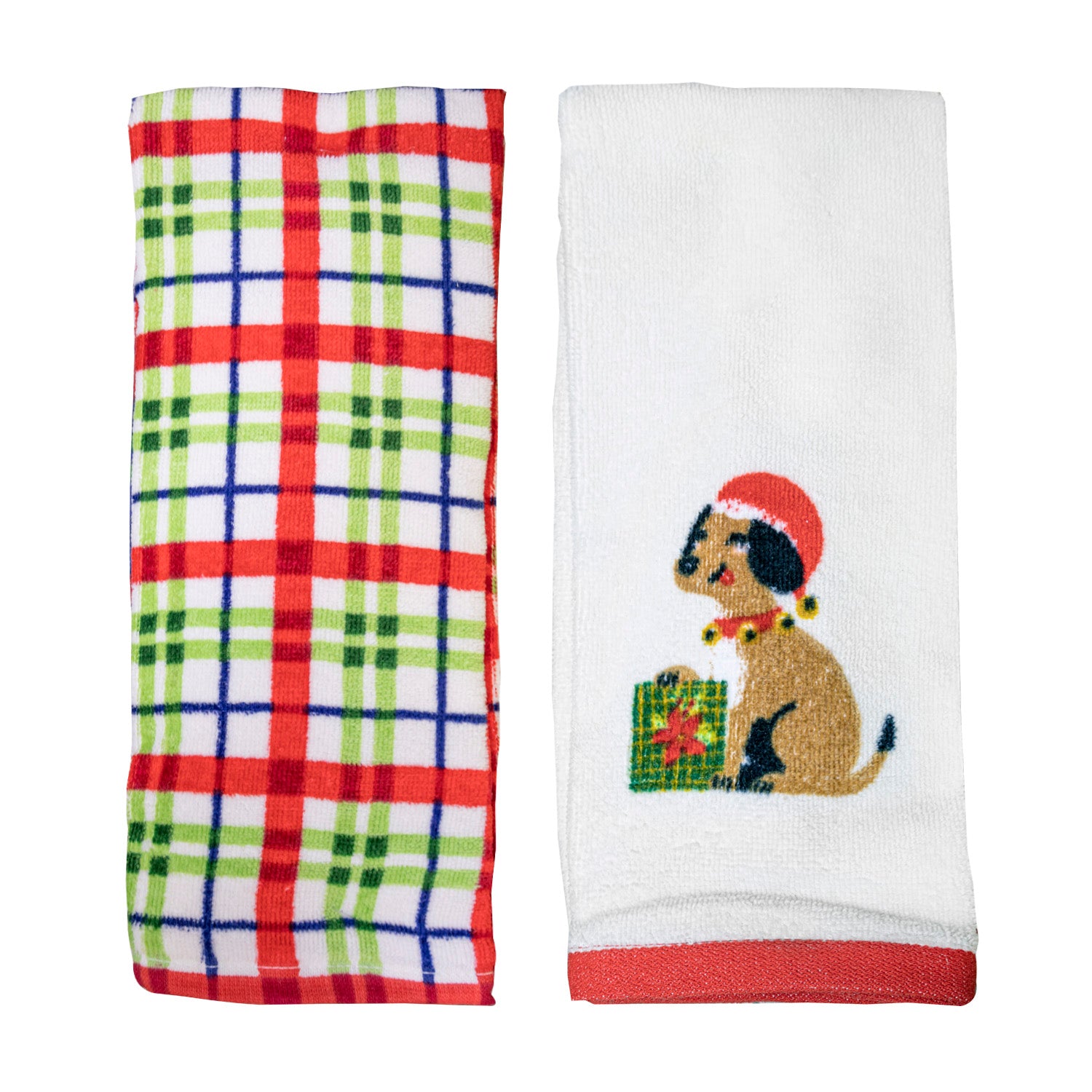 Set de 2 Toallas de mano navideñas - Algodón