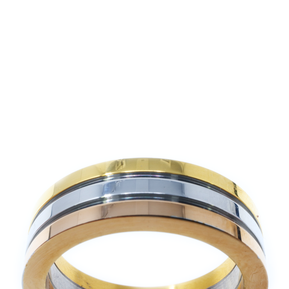 Anillo Delgado Tricolor en Acero Inoxidable