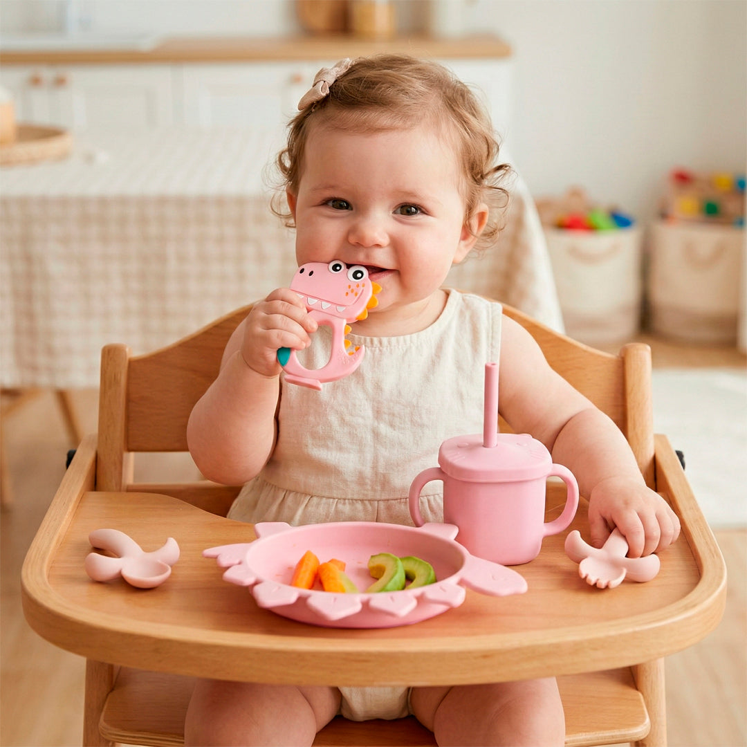 Set de Alimentación para Bebé 3 Piezas de Silicón