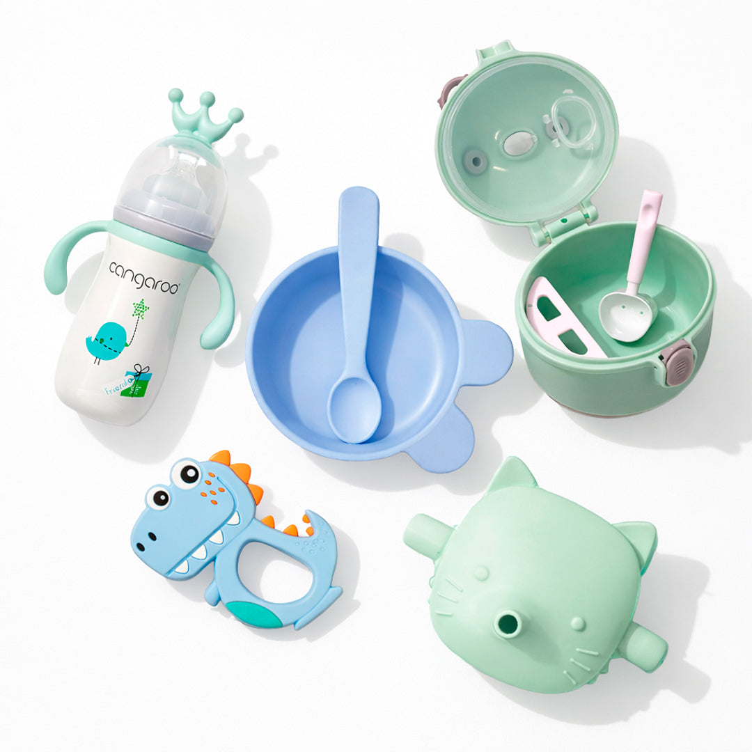 Set Completo de Alimentación Bebé 5 Piezas Silicón