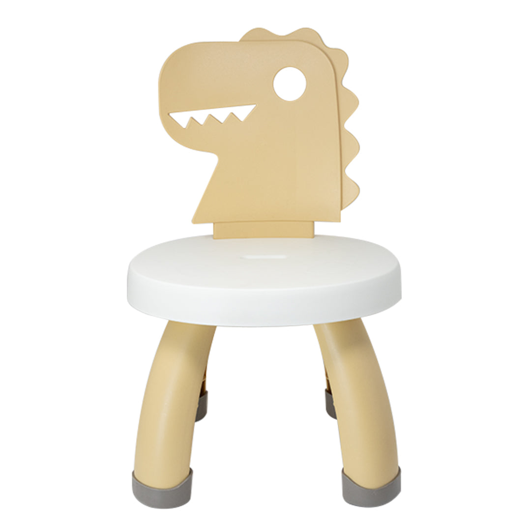 Silla de Plástico Infantil con Respaldo de Dinosaurio