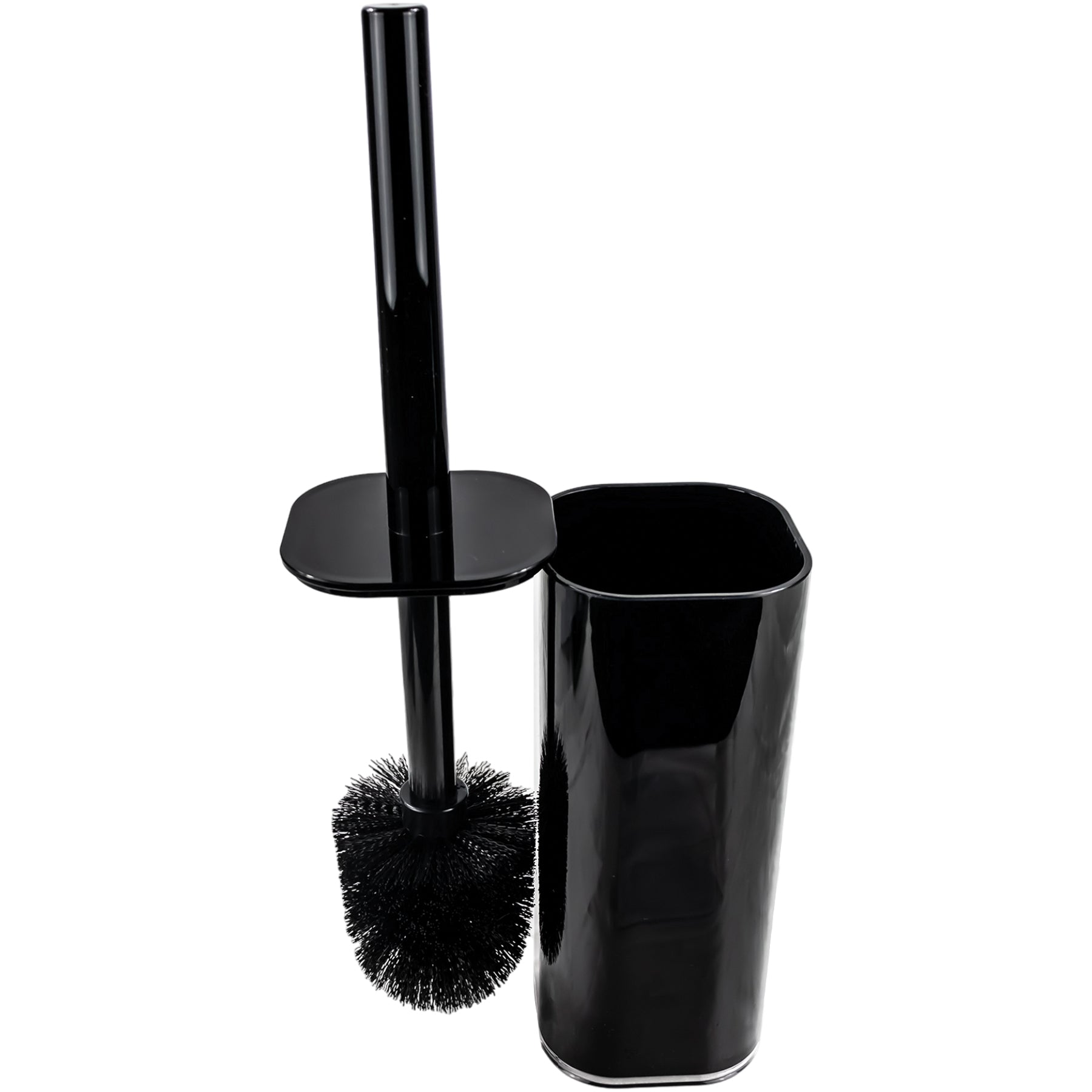 Set de Accesorios para Baño Negro/Transparente Acrílico - 5 Piezas