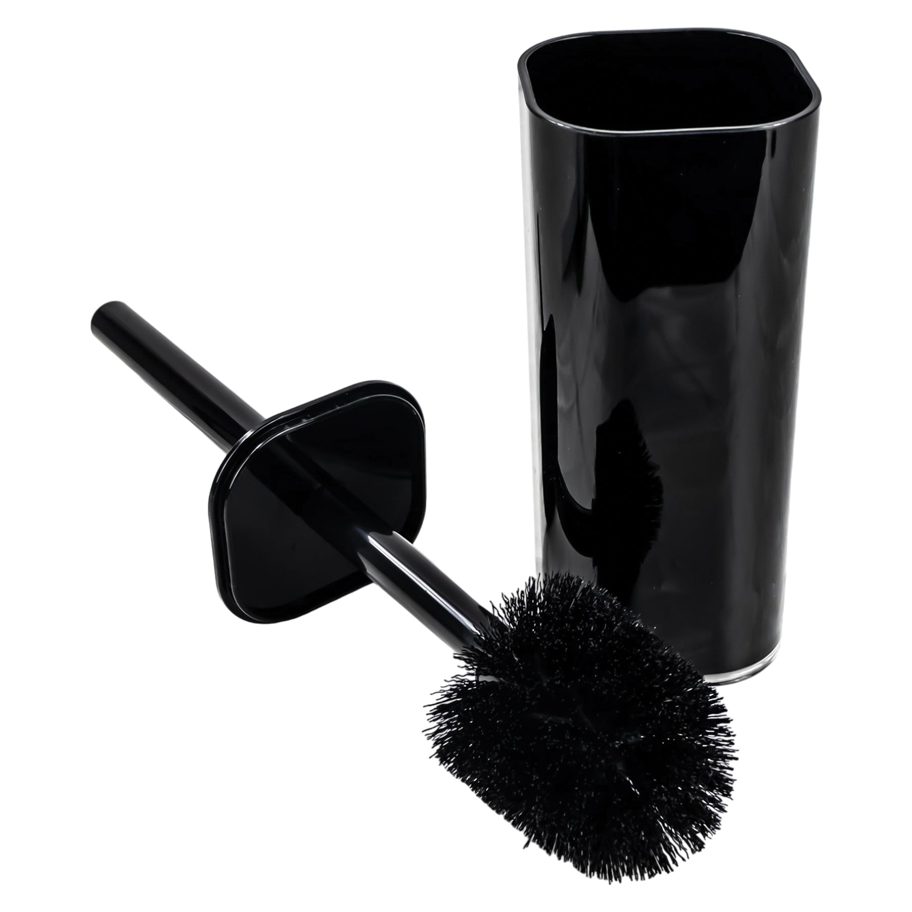 Set de Accesorios para Baño Negro/Transparente Acrílico - 5 Piezas