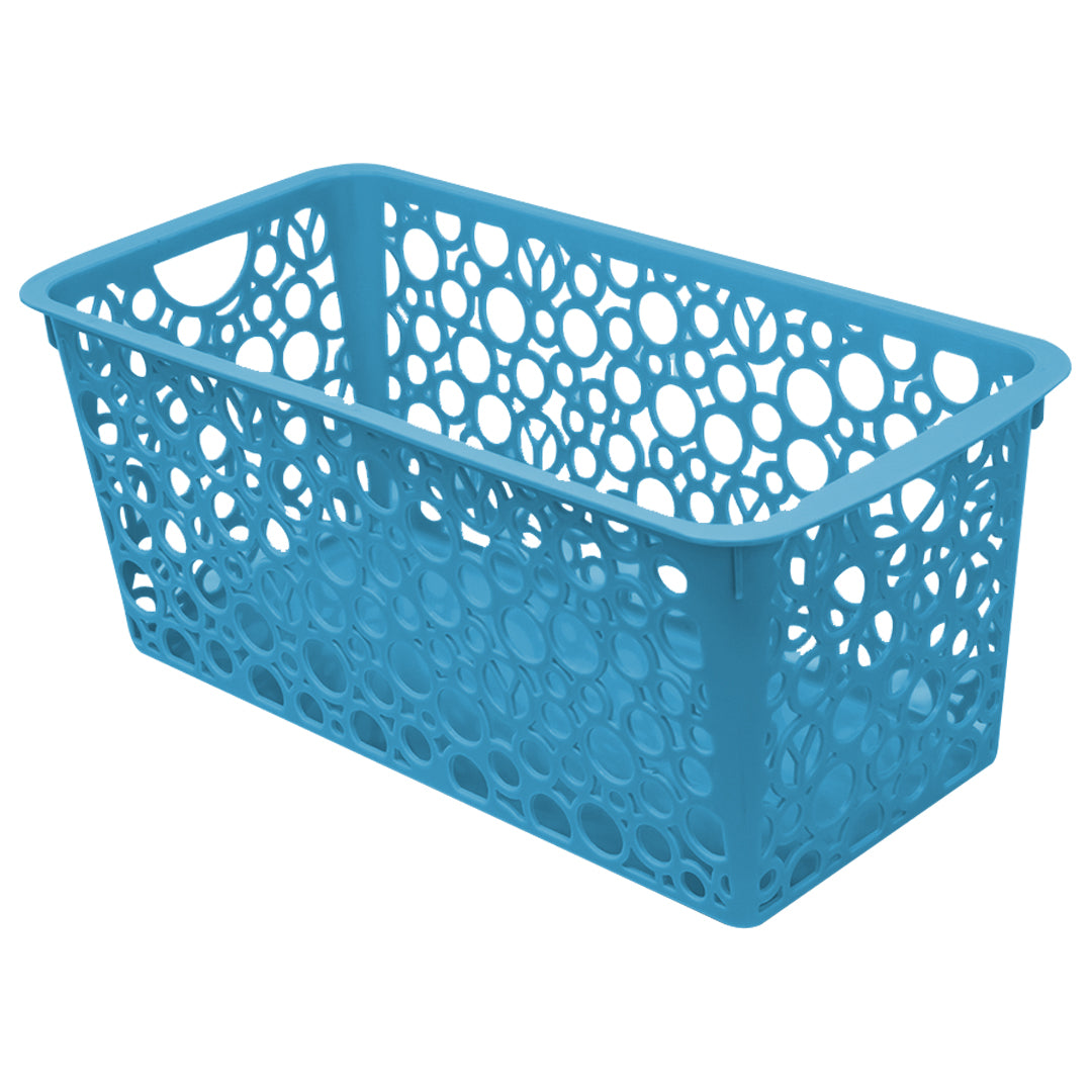 Canasta Organizadora Rectangular Azul Turquesa