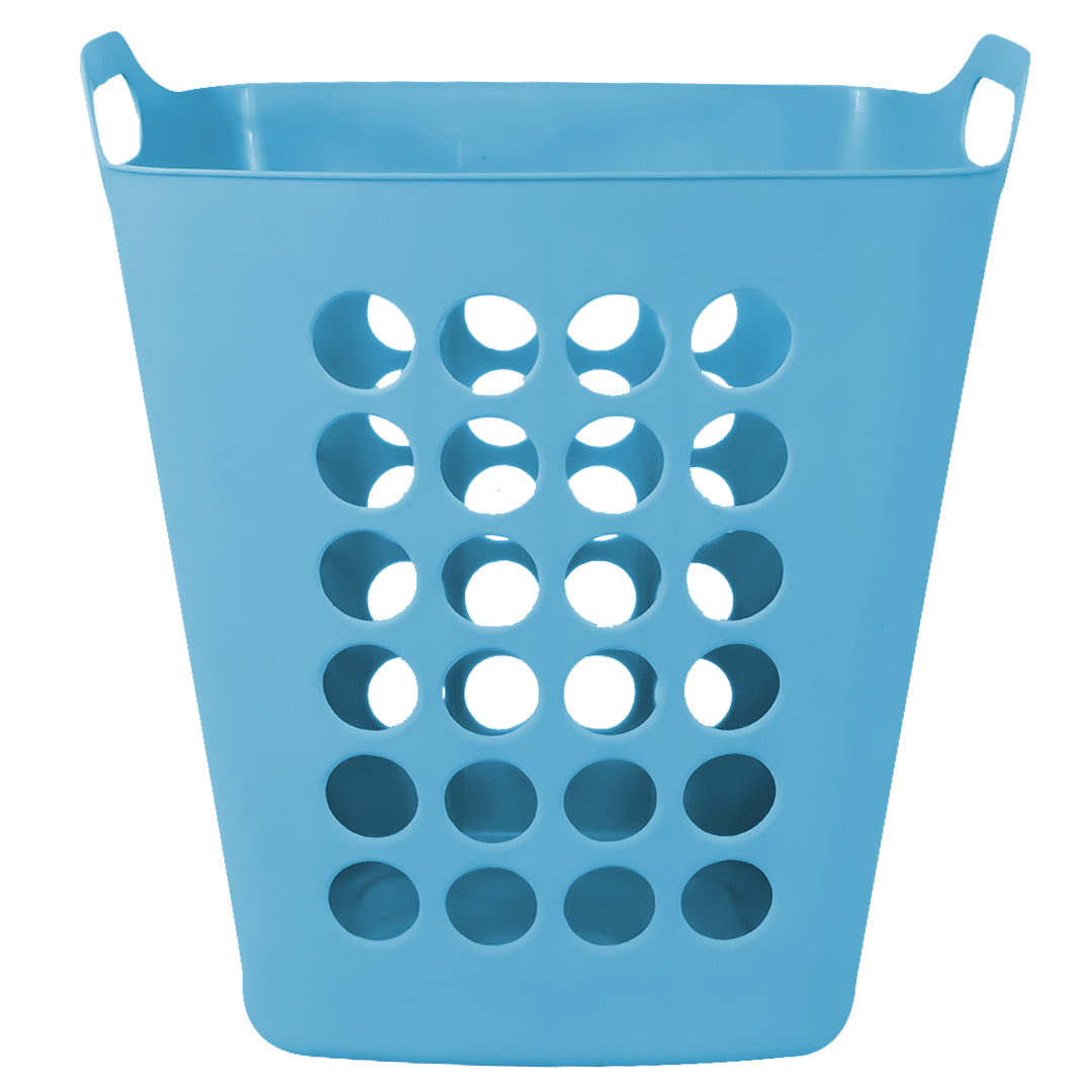 Canasta de Lavandería Cuadrada Azul Turquesa