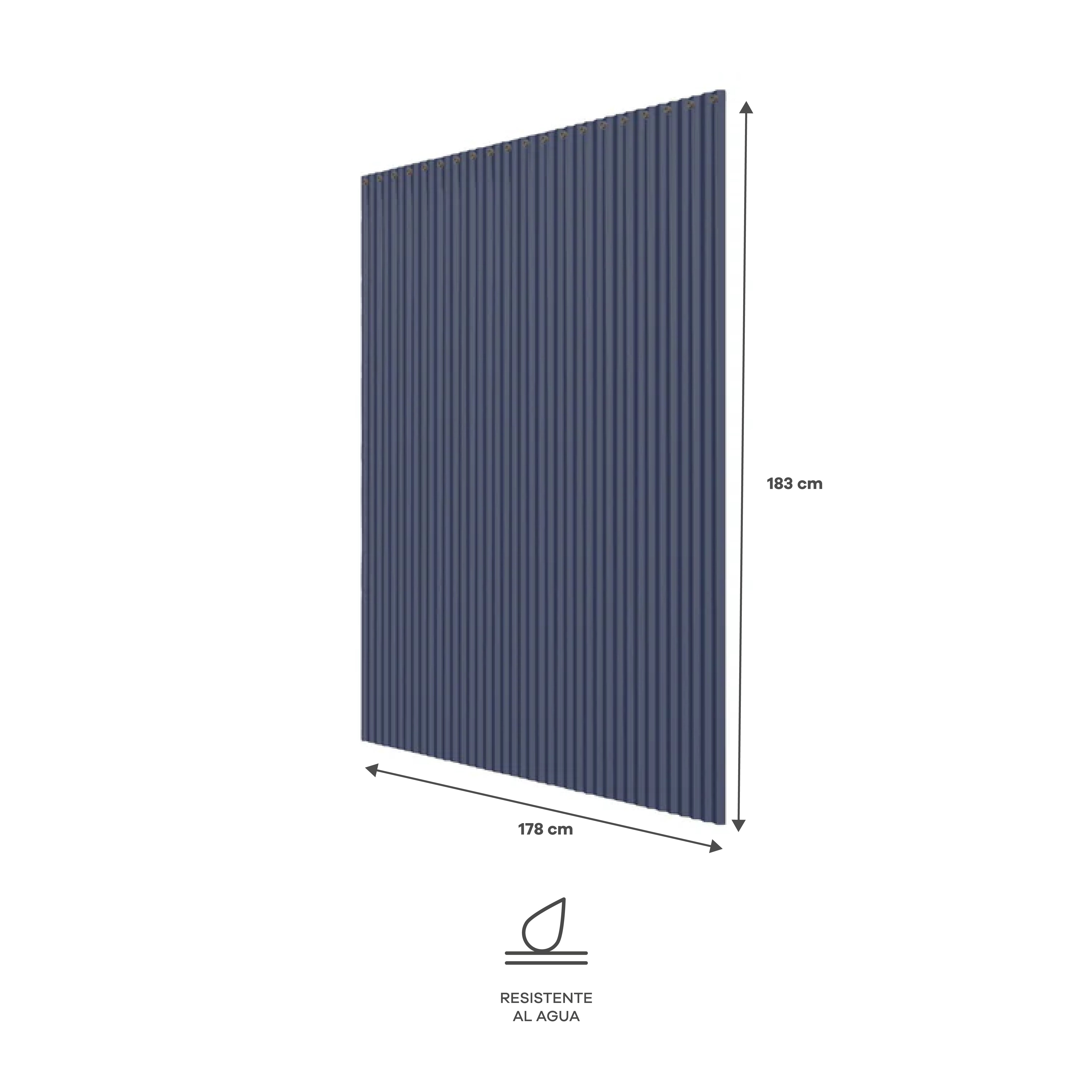 Juego de 2 Cortinas de Baño - Color Rosa y Azul