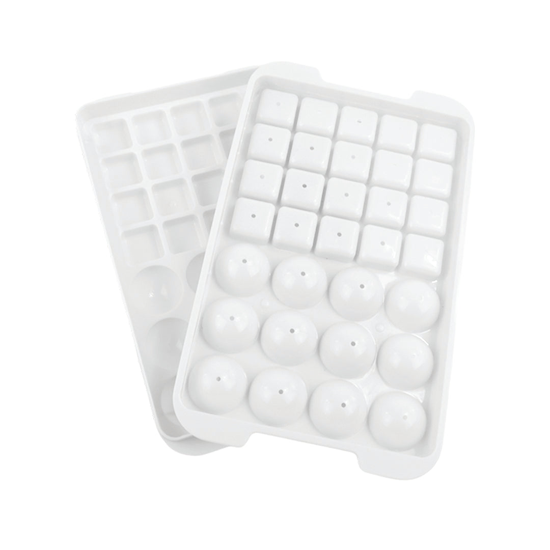 Set de 2 Bandejas para Hielo - Blanco