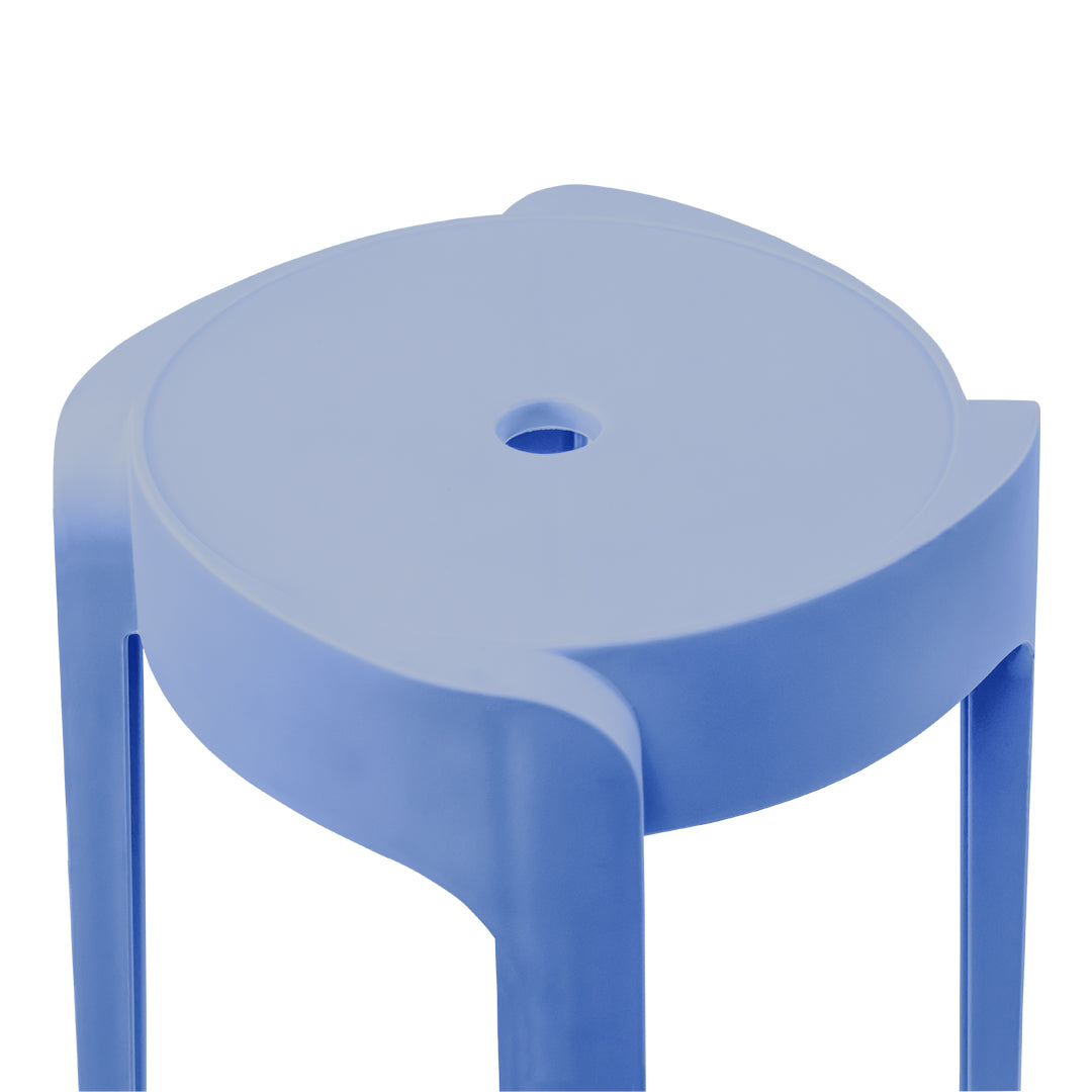 Set de 4 Bancos de Plástico Apilables – Color Azul