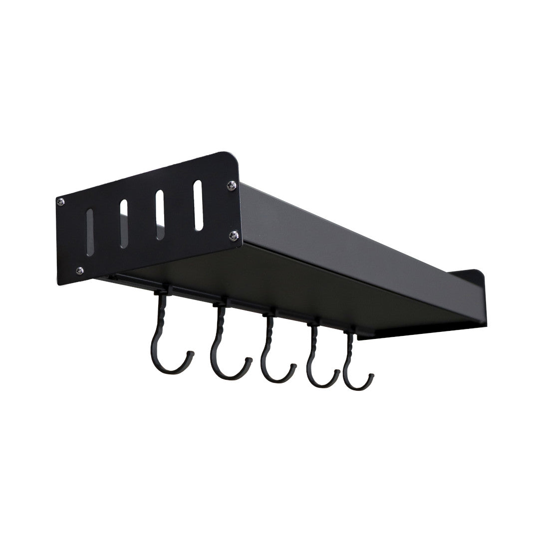 Charola con Ganchos de Acero Inoxidable - Color Negro