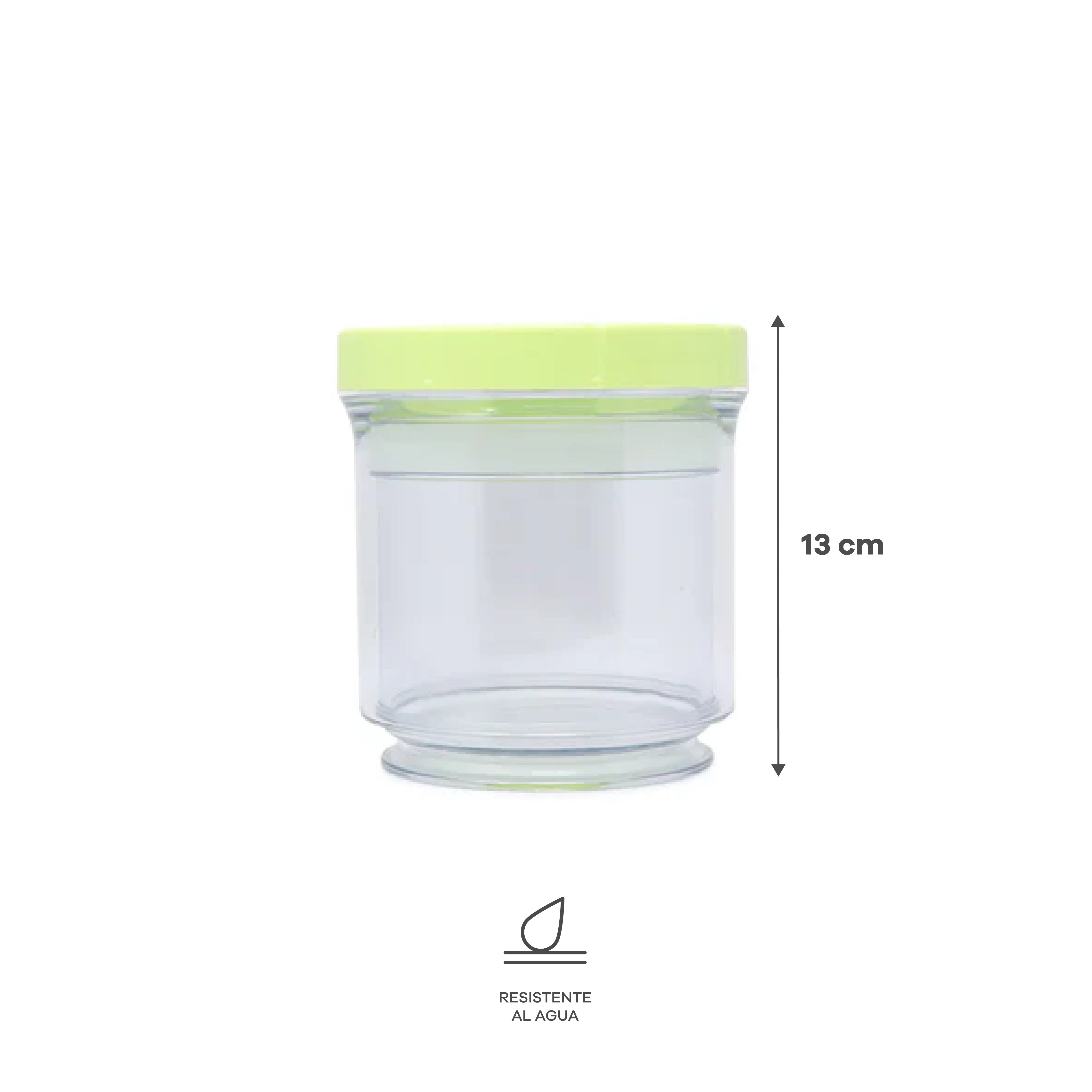 Contenedor Expandible de Plástico - Verde Limón
