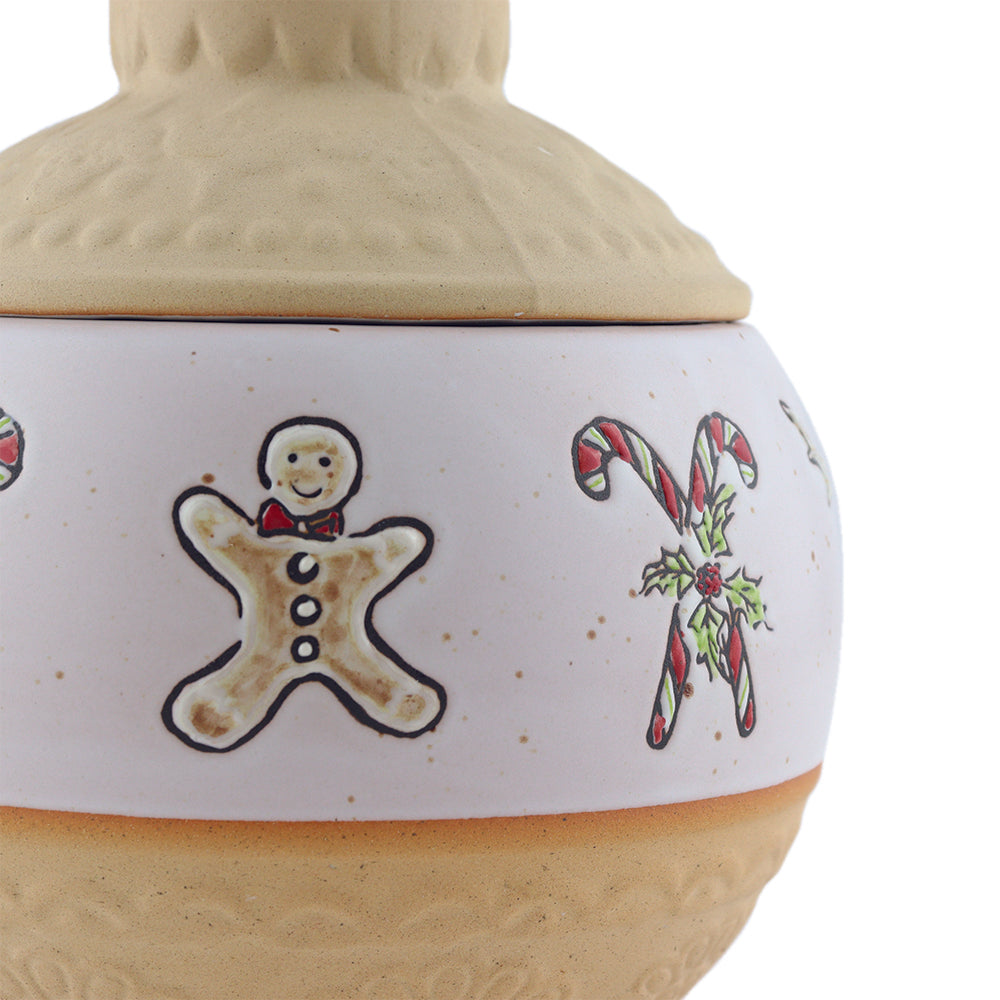 Galletero Navideño de Cerámica - Esfera Muñeco de Jengibre