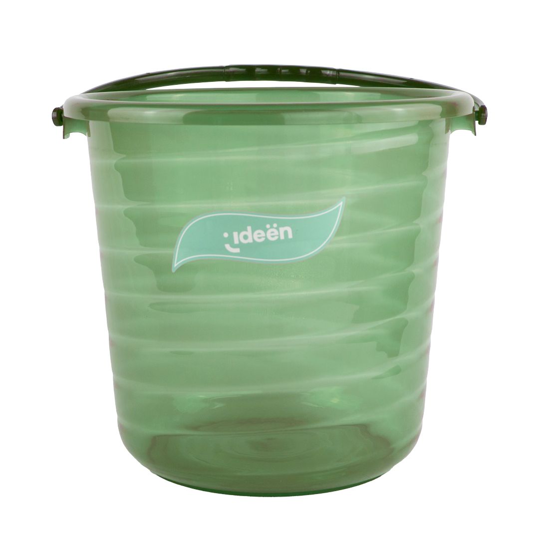 Cubeta de Plástico Color Verde " Ideen" - 14 litros