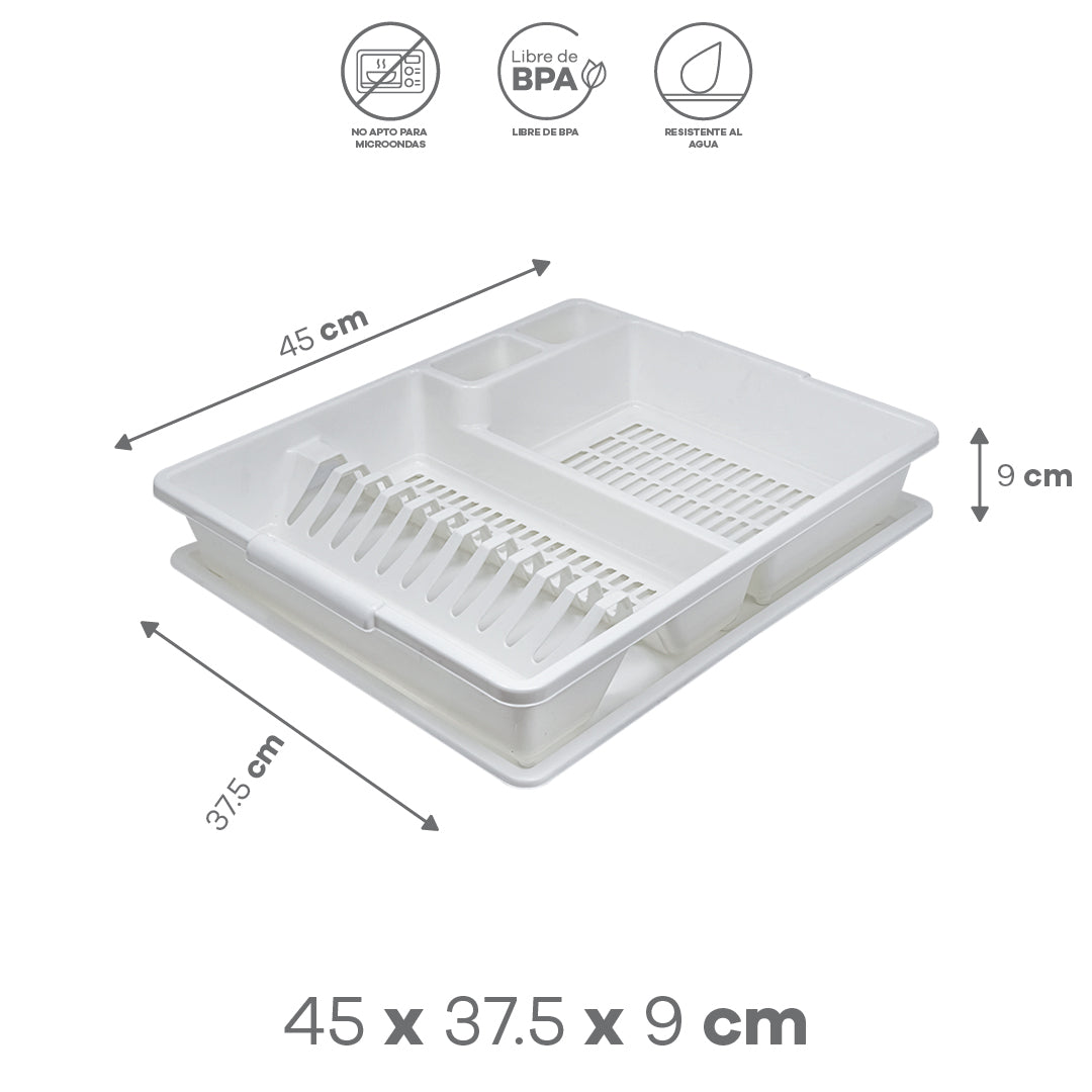 Escurridor de Platos Blanco