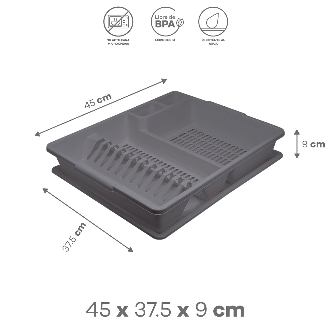 Escurridor de Platos Gris