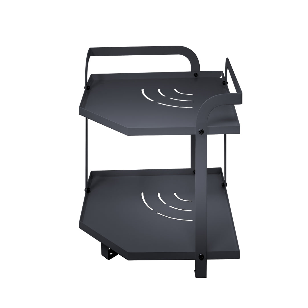 Esquinero Metálico Negro para Cocina Un Nivel