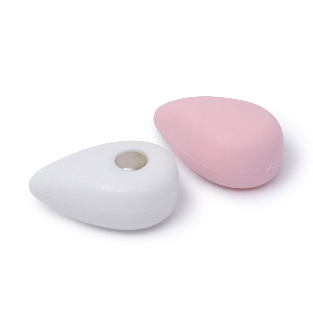 Imán Rosa con Blanco – Set de 6 Unidades