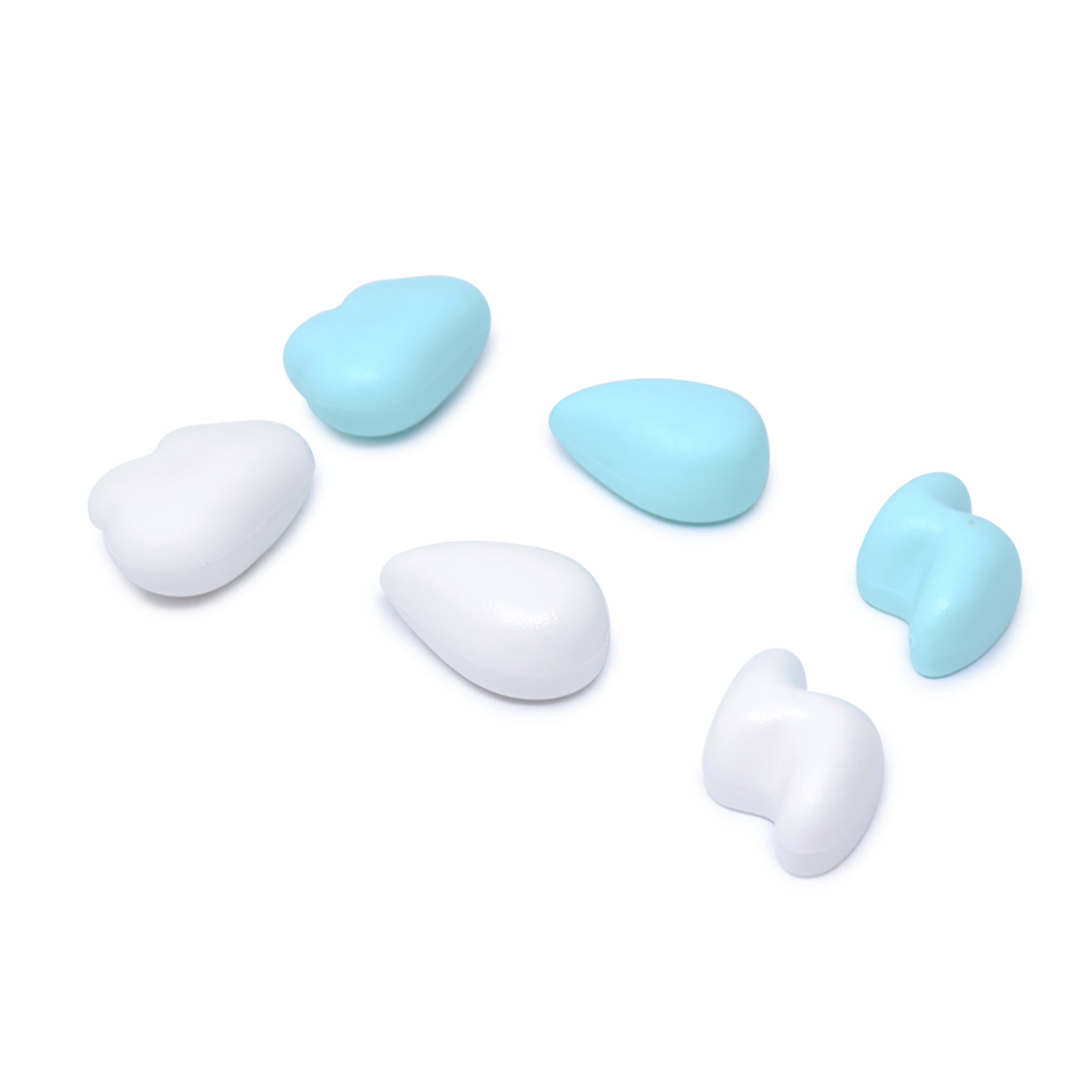 Imán Verde con Blanco – Set de 6 Unidades