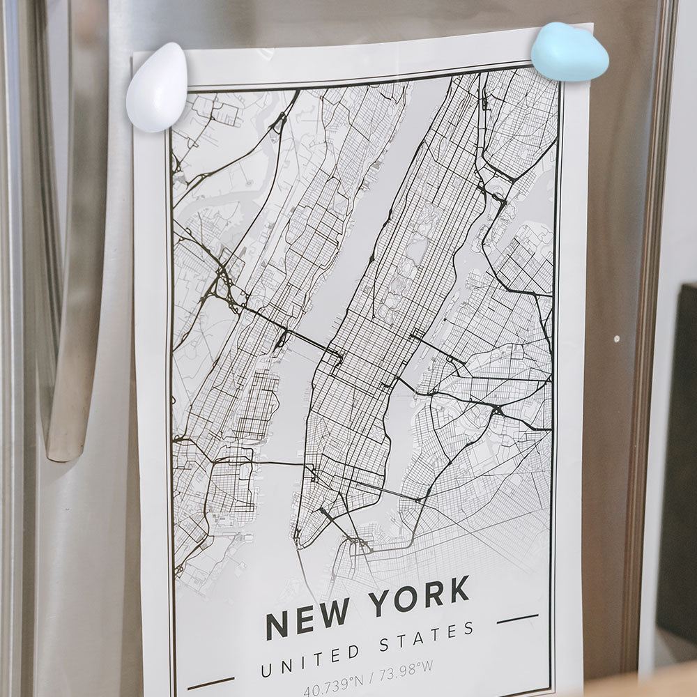 Imán Verde con Blanco – Set de 6 Unidades