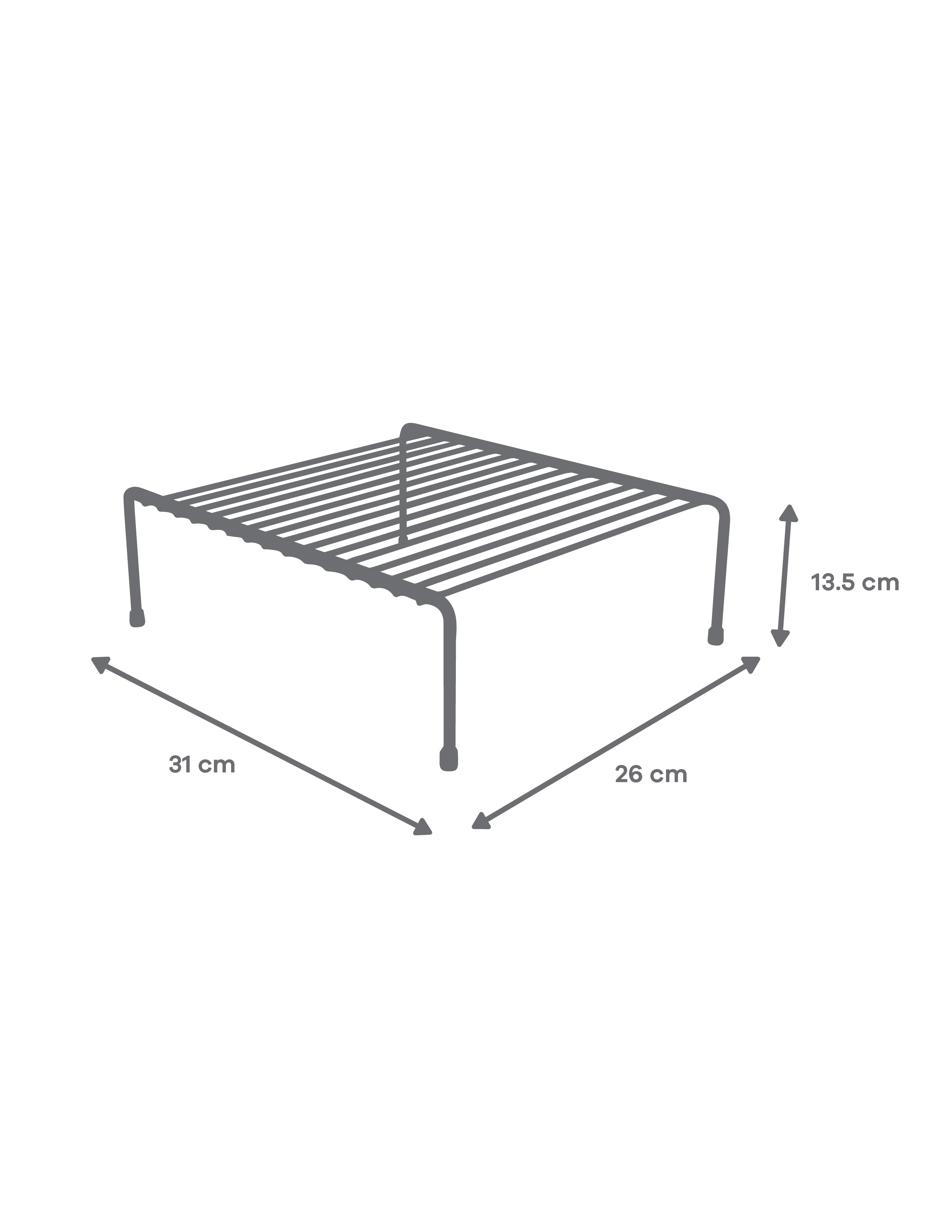 Estante Organizador Apilable de Cocina Negro