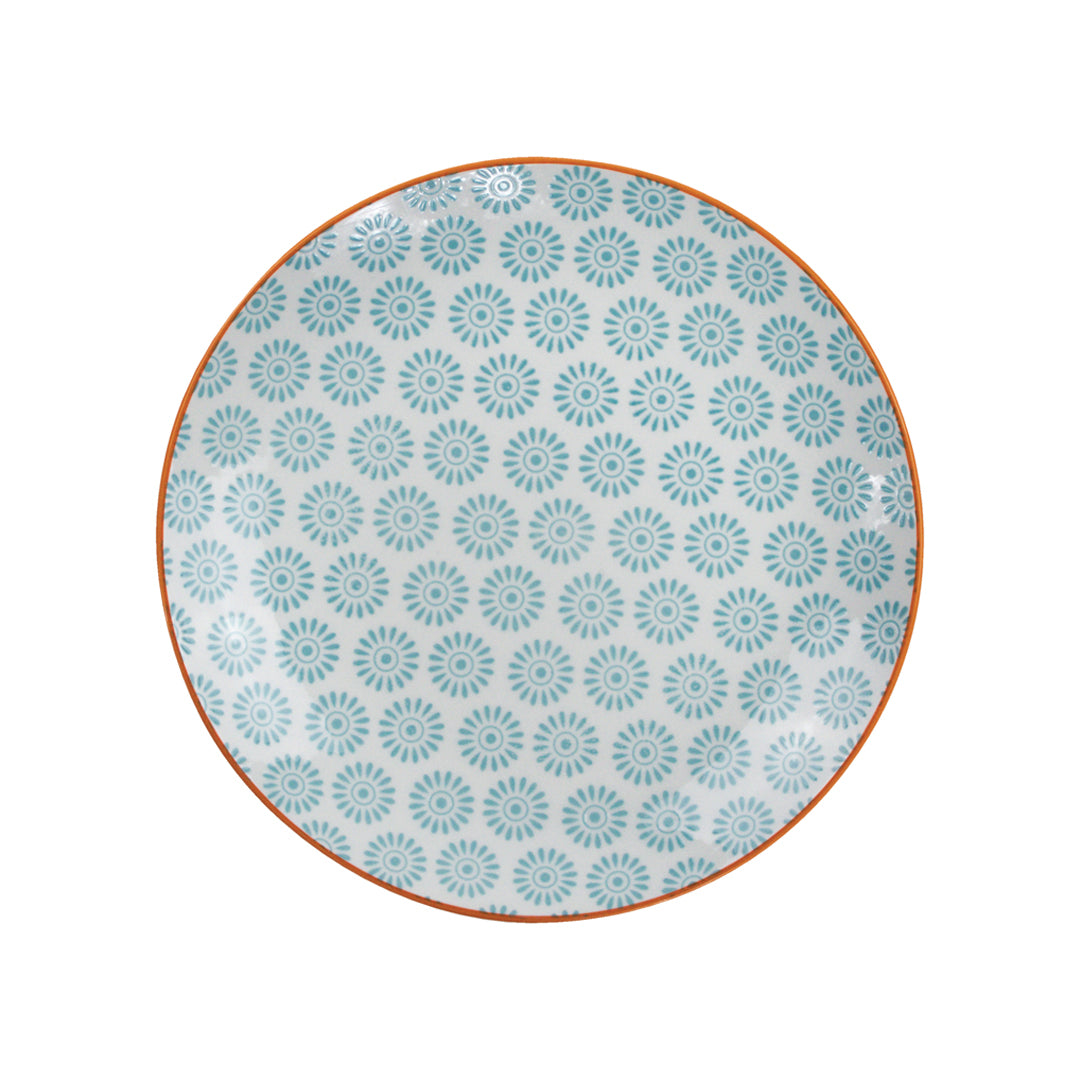 Plato de Comida Mándala Verde - 19 cm