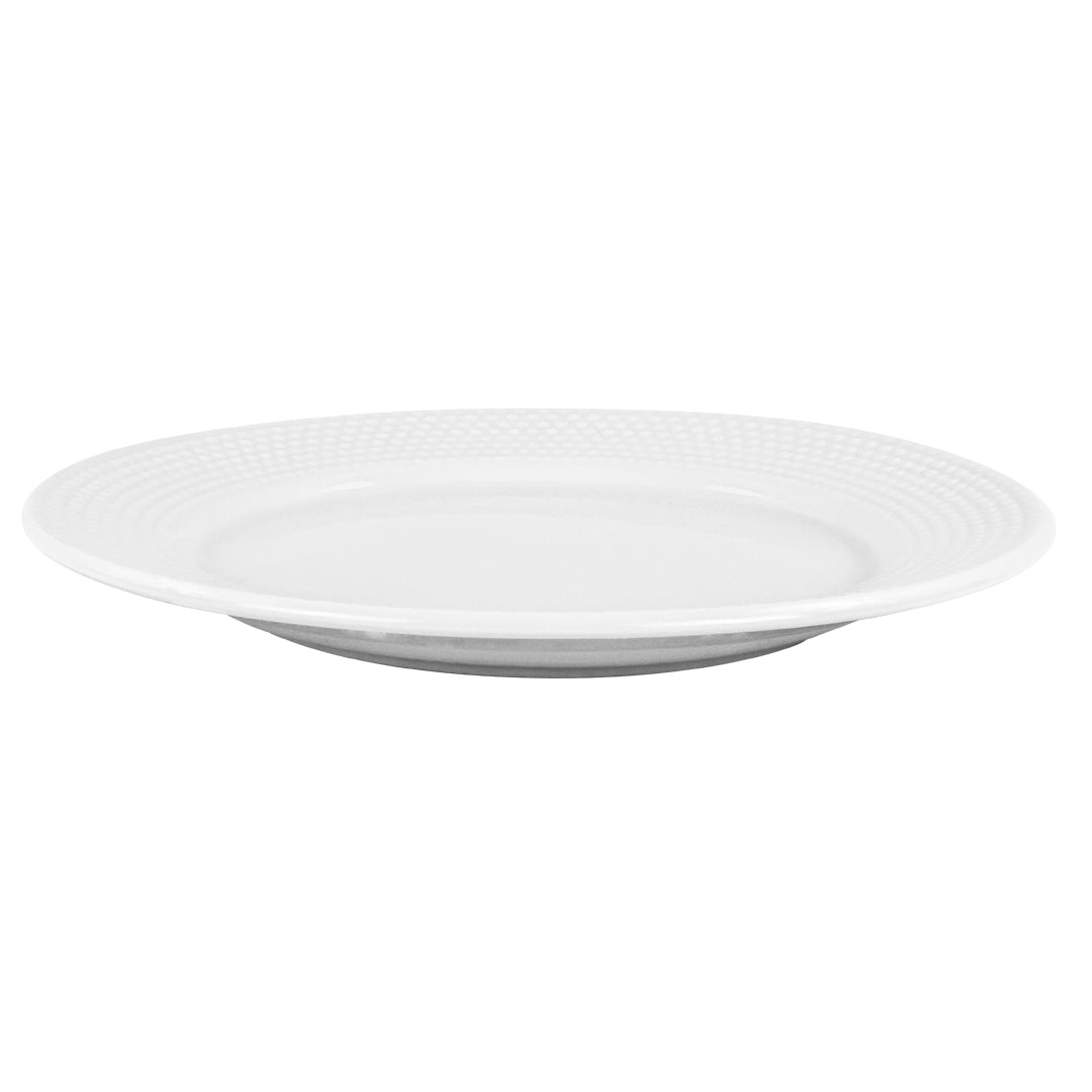 Vajilla Elise para 4 Personas - Cerámica Blanca 16 piezas