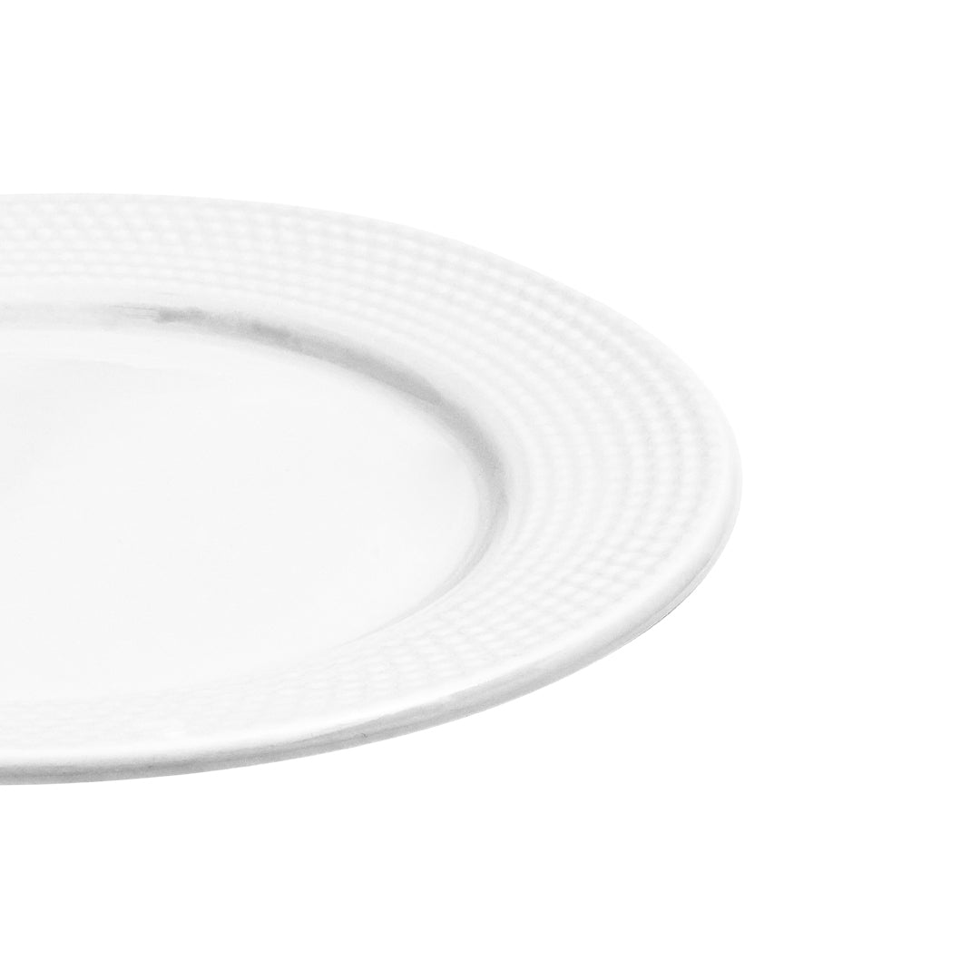 Vajilla Elise para 4 Personas - Cerámica Blanca 16 piezas