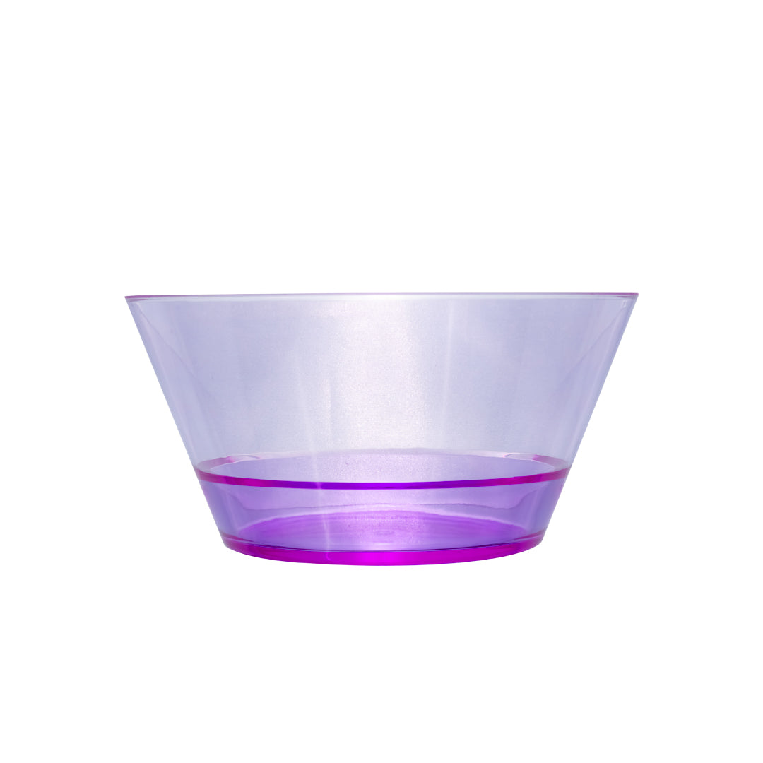 Plato Hondo Transparente Morado 15 cm