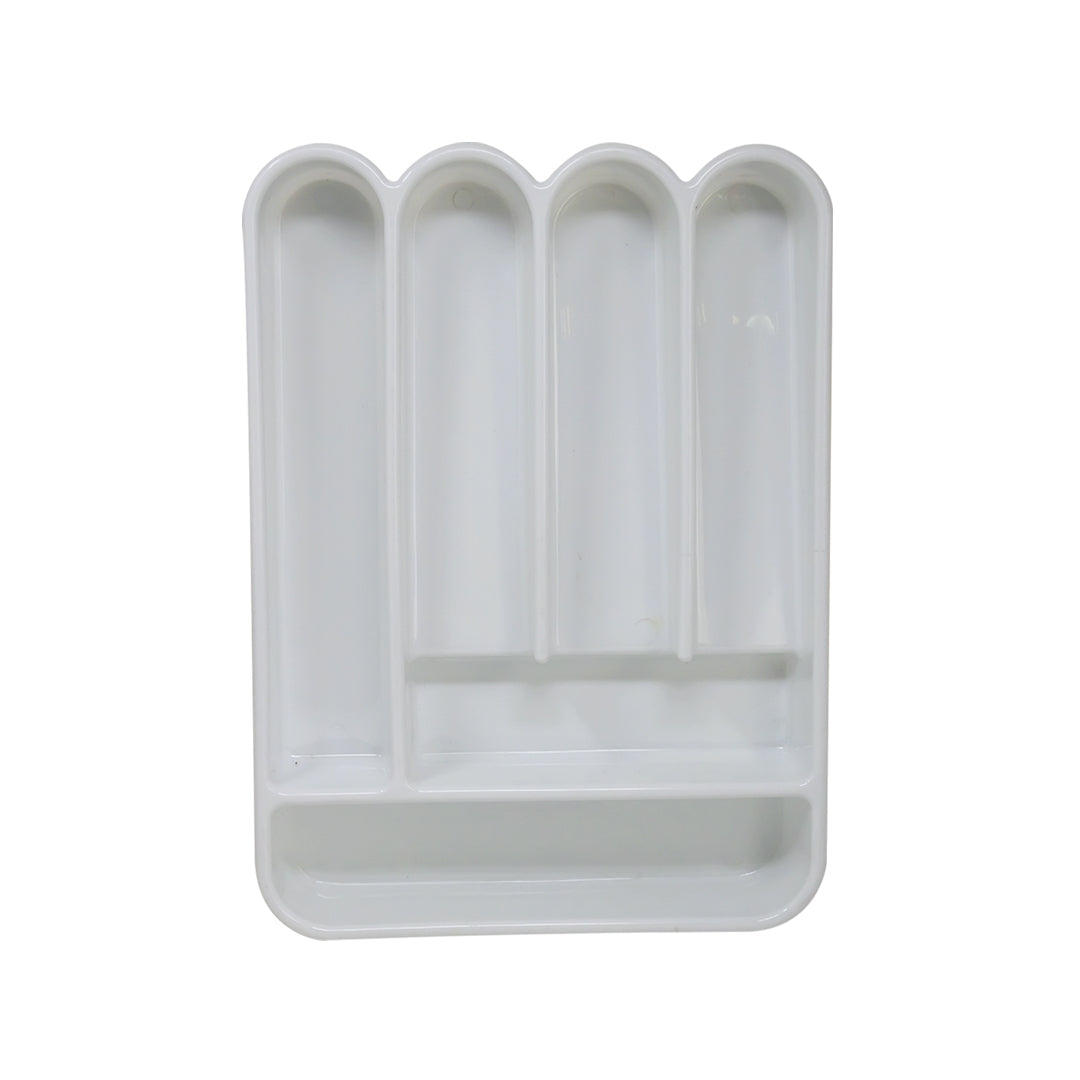 Organizador de Cubiertos de Plástico Blanco