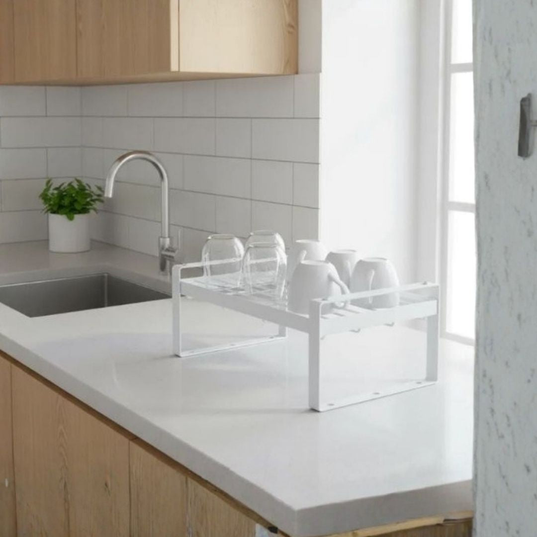 Rejilla Metálica tipo Escurridor para Tazas - Blanco