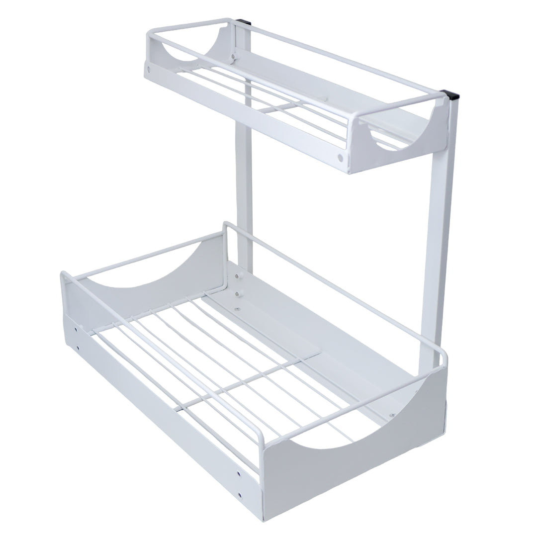 Repisa Doble Rejilla Blanca para Cocina
