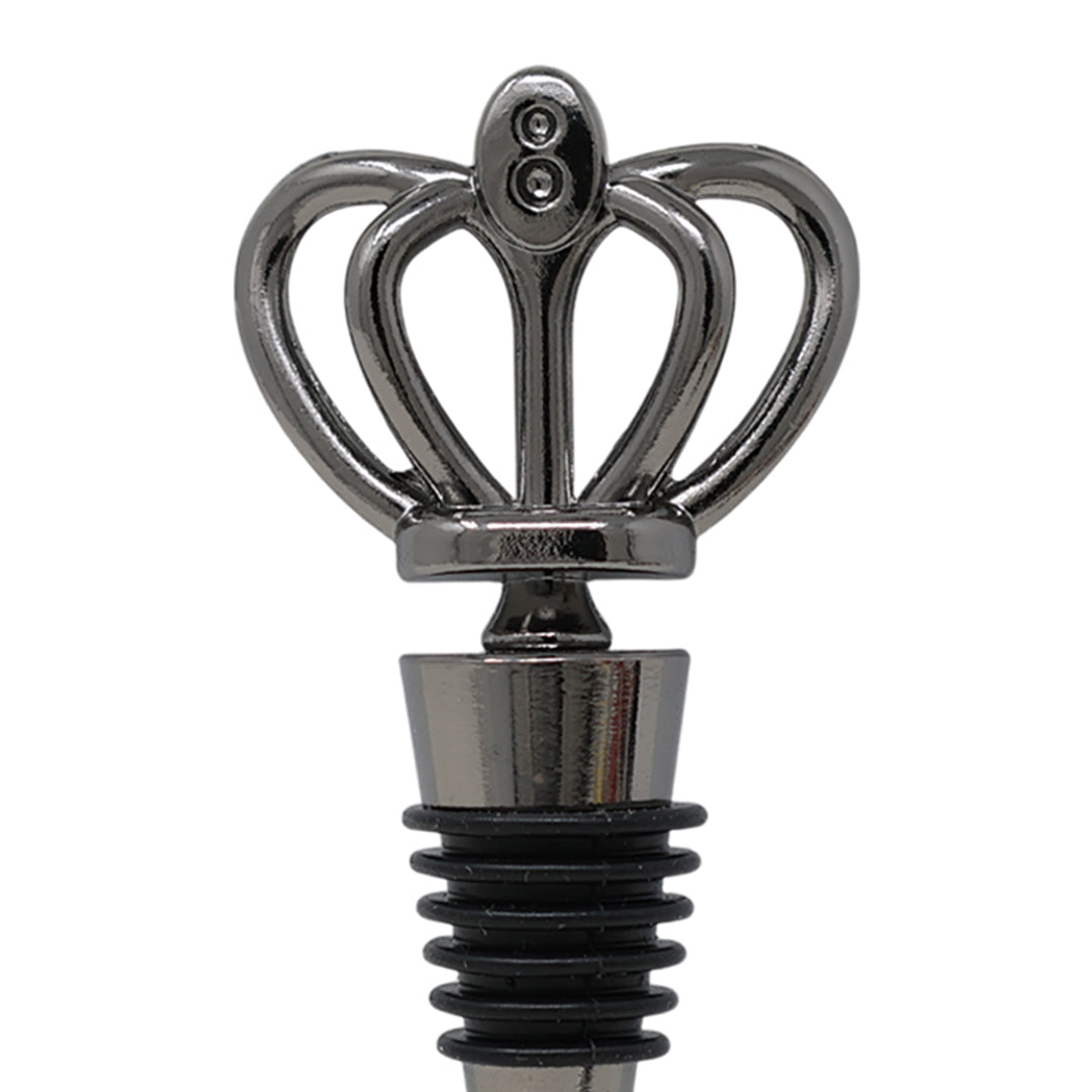 Tapón de Vino Corona - Níquel Negro