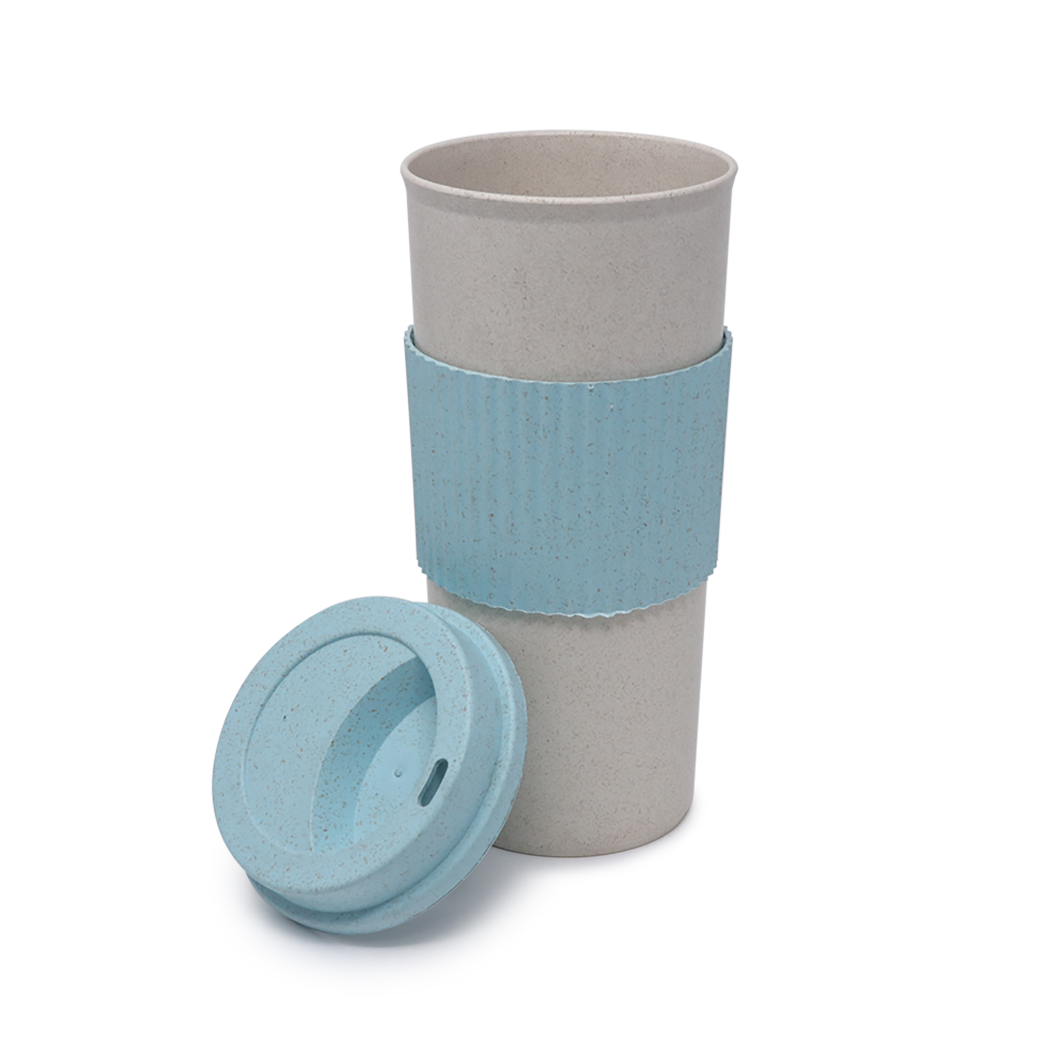 Vaso Ecofriendly para Café Azul/Verde - 550 ml