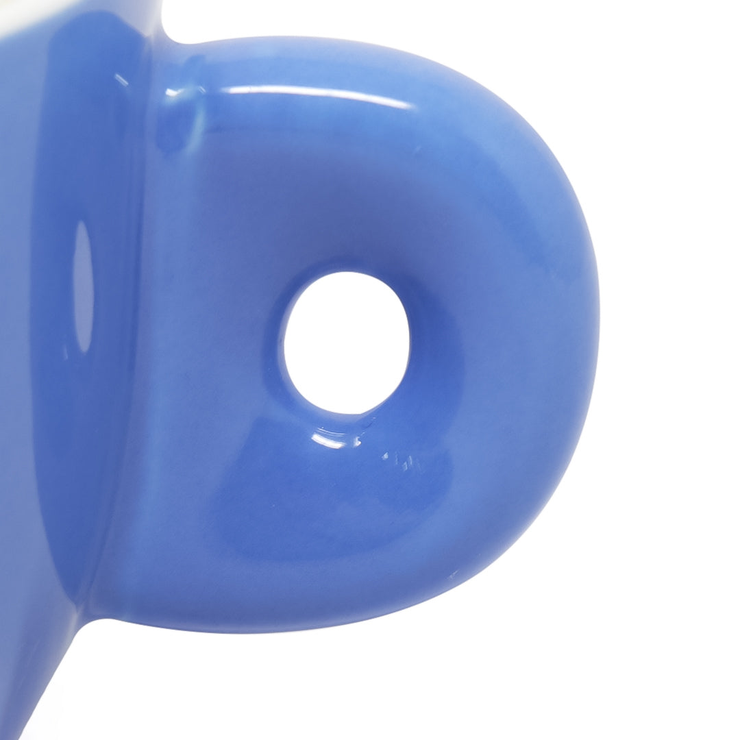Taza y Platillo Cerámica Azul Mate - 270 ml