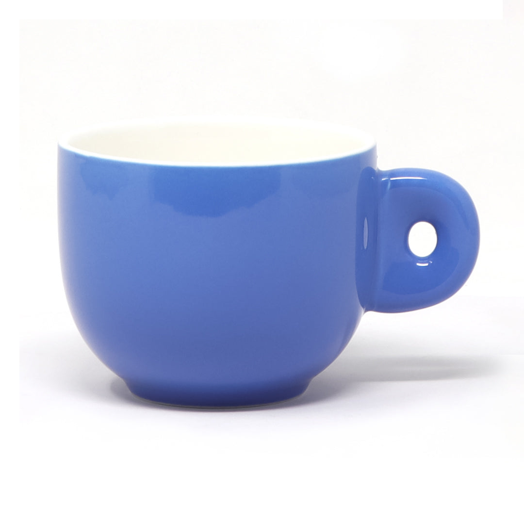 Taza y Platillo Cerámica Azul Mate - 270 ml