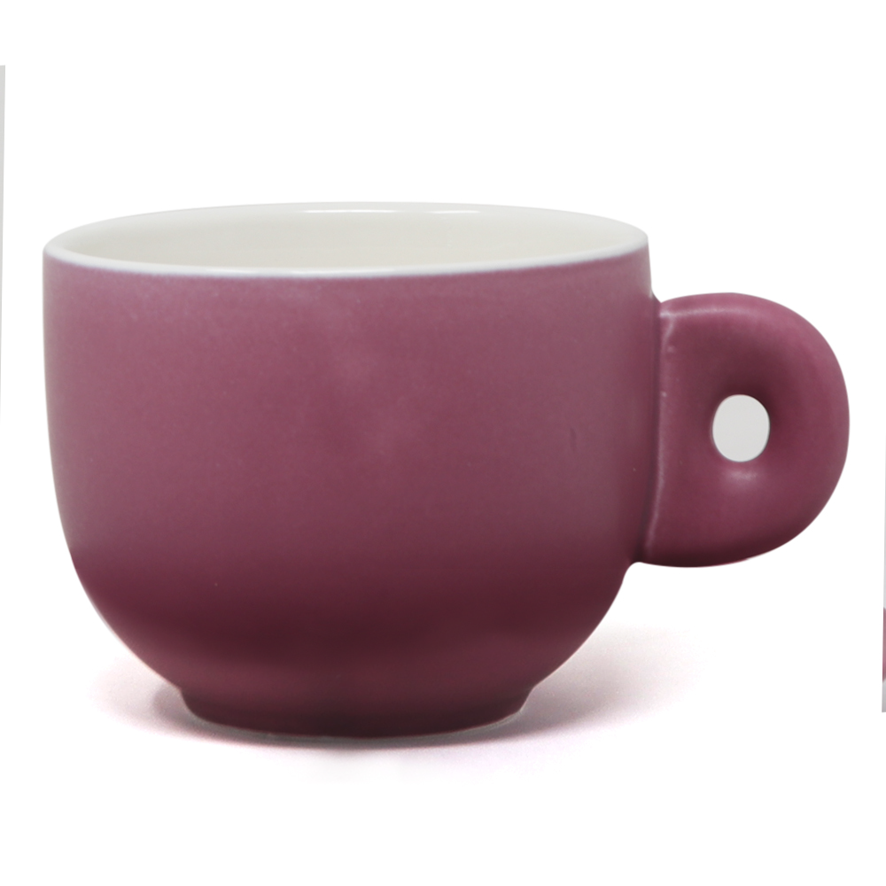 Taza con Plato Vino Interior Blanco 270 ml