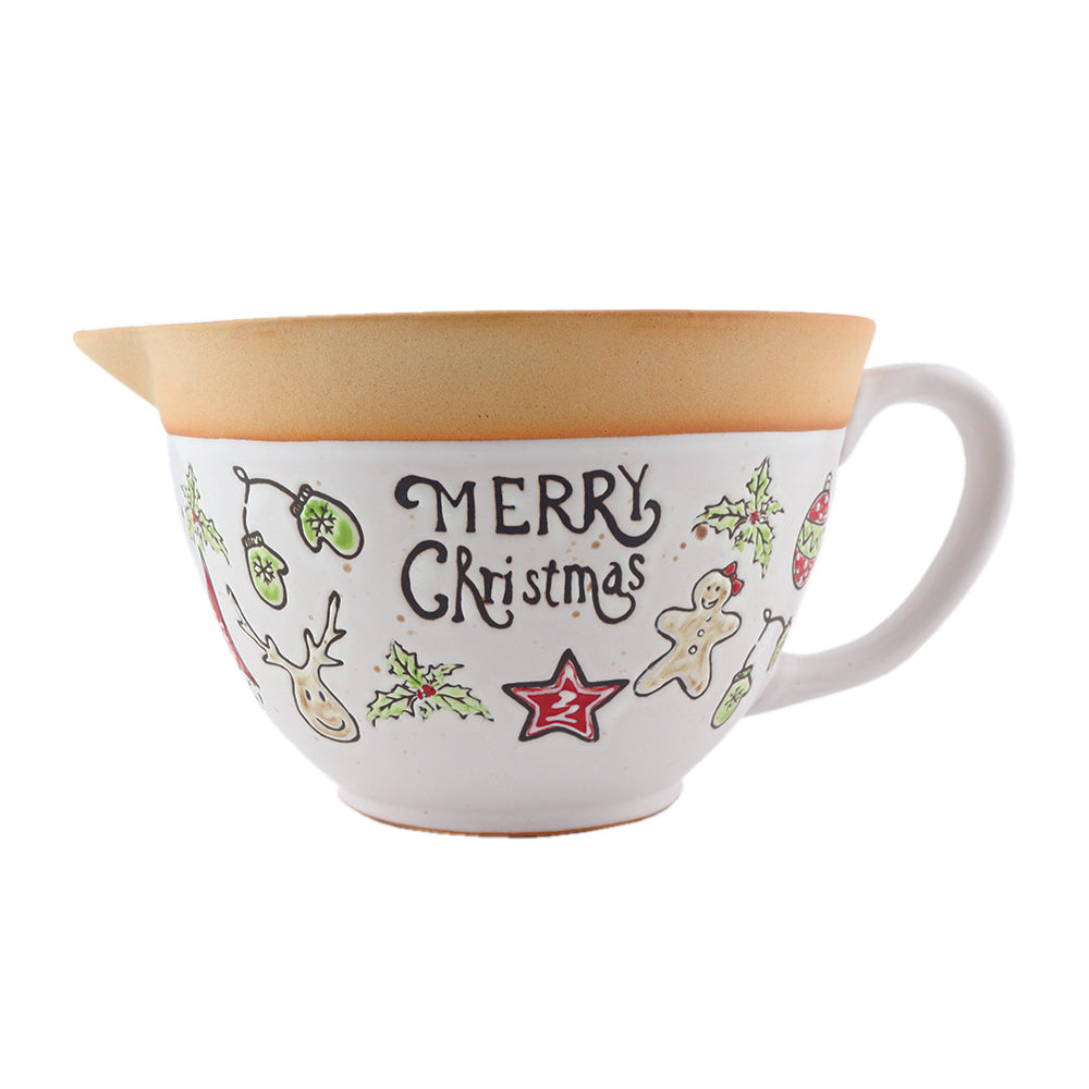 Tazón de Cerámica Navideño - Merry Christmas 1.8 L