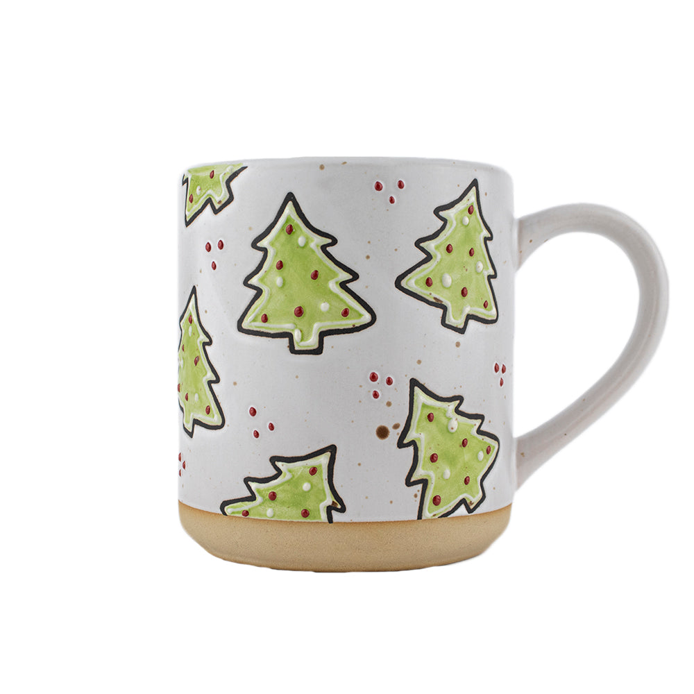 Set de Plato y Taza para 4 Personas - Árbol de Navidad 8 piezas