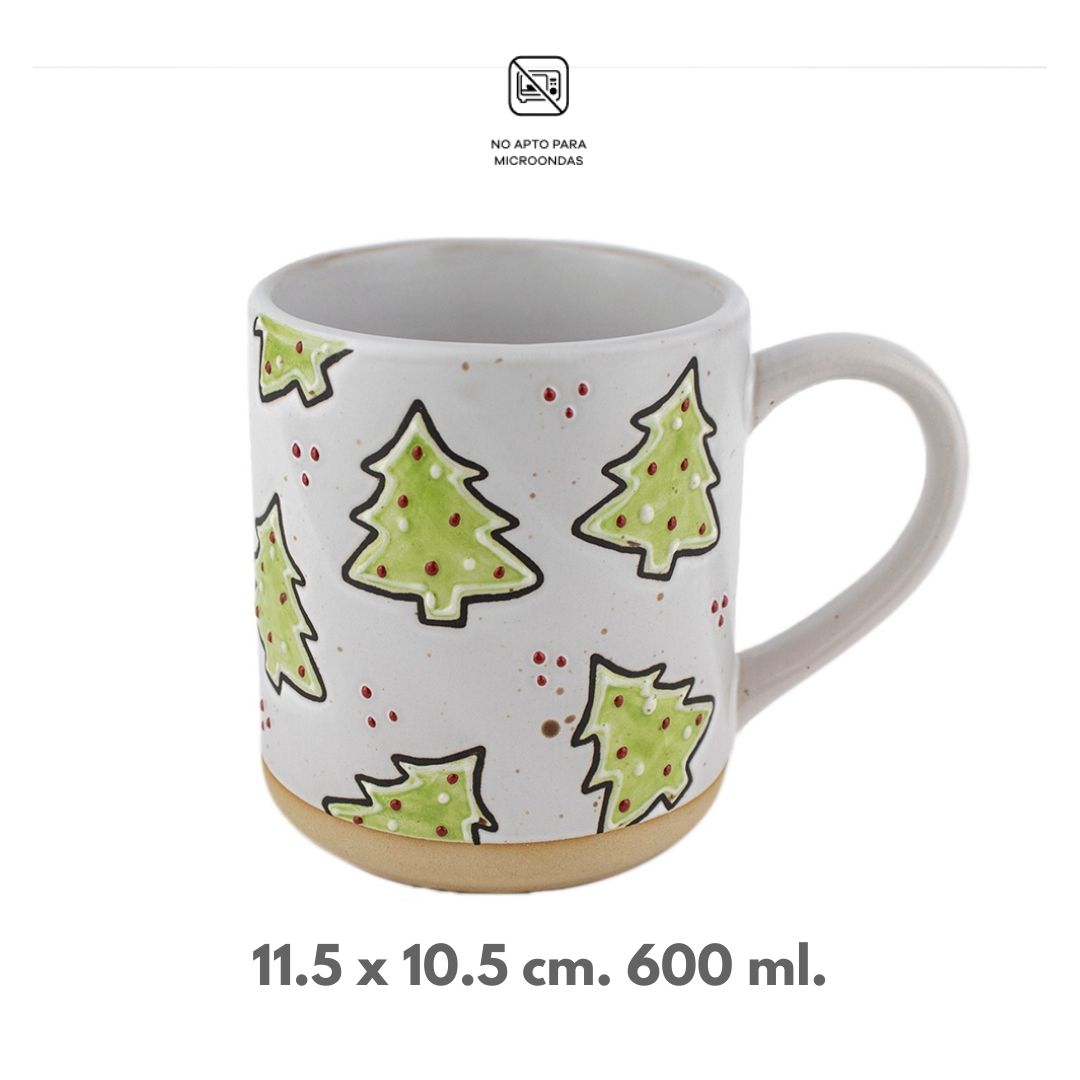 Taza Cerámica - Pinos de Jengibre 600 ml