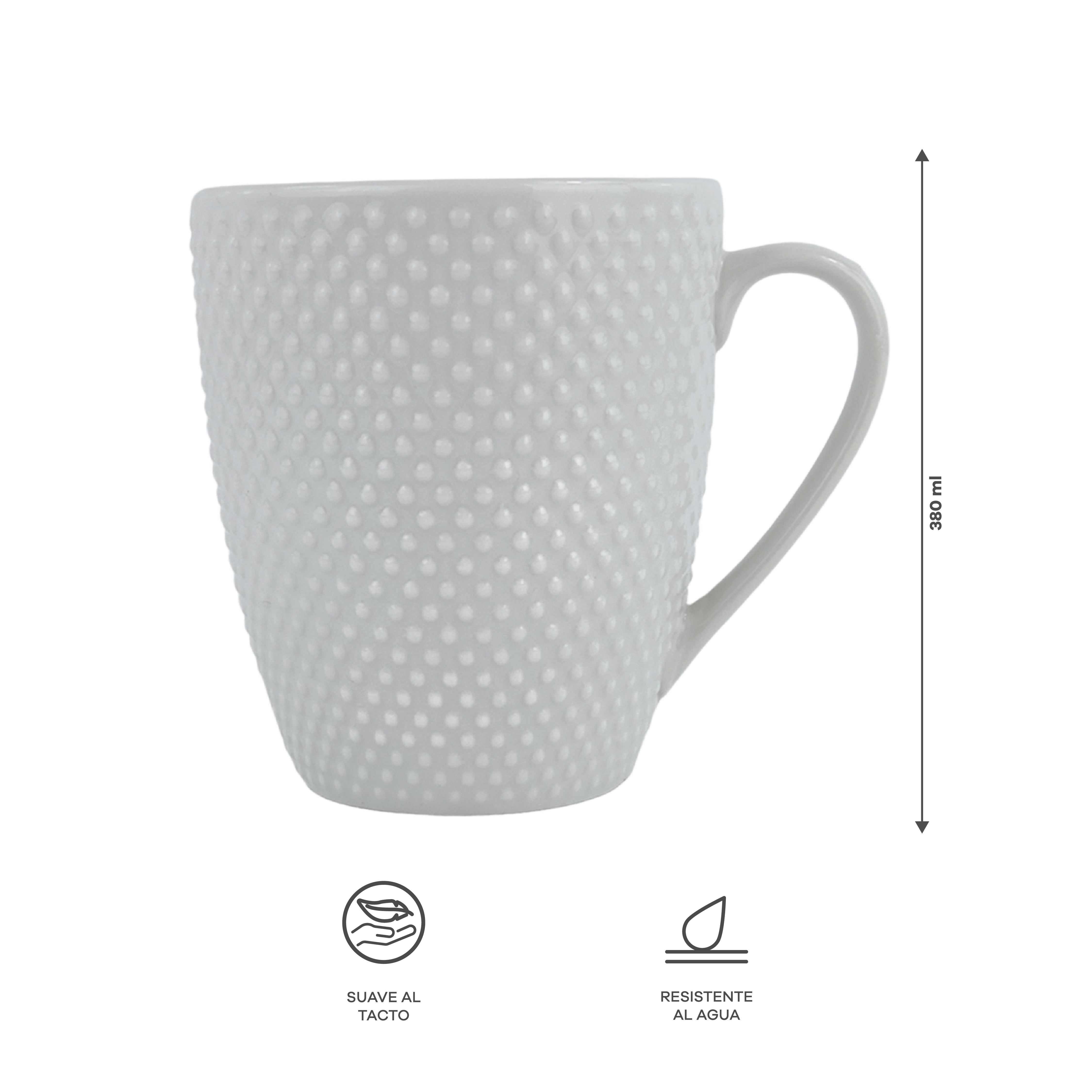 Vajilla Elise para 4 Personas - Cerámica Blanca 16 piezas