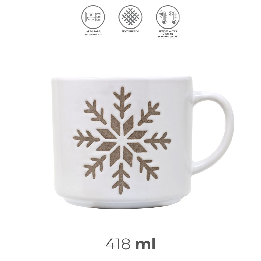Vajilla Pinos Navidad Set Individual - Cerámica Verde 5 piezas