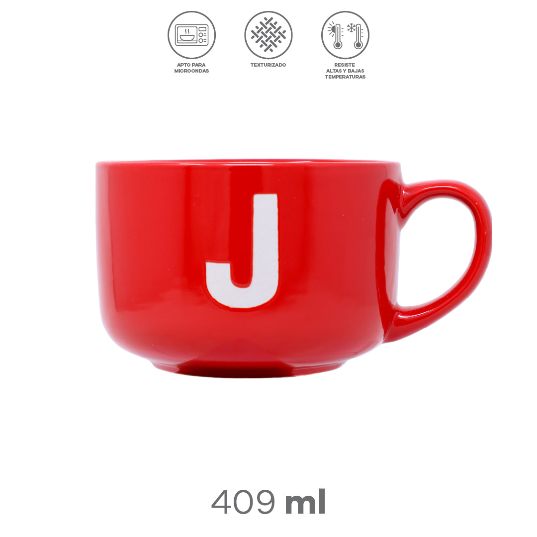 Vajilla Joy Navidad Set Individual - Cerámica Roja 7 piezas