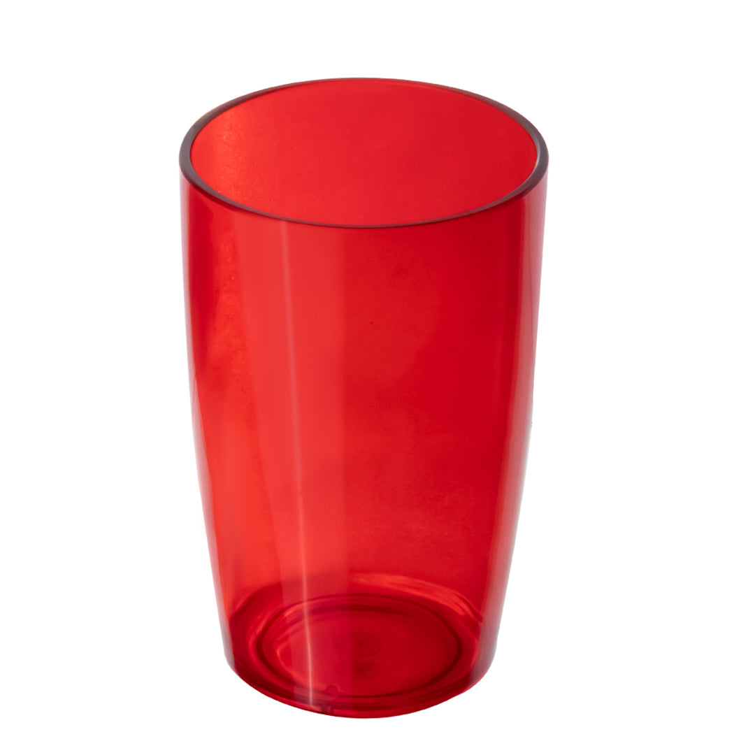 Set de Jarra Transparente Roja con 4 Vasos – Plástico Resistente