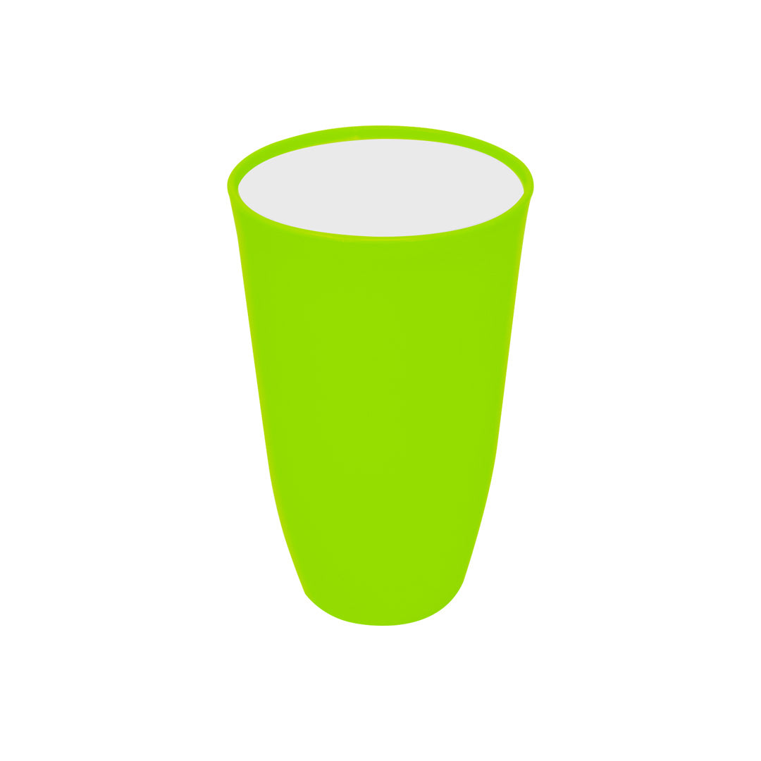 Set de Tazón con 2 Vasos Verdes – Plástico Resistente