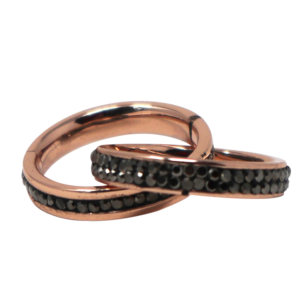 Anillo Doble Con Piedras