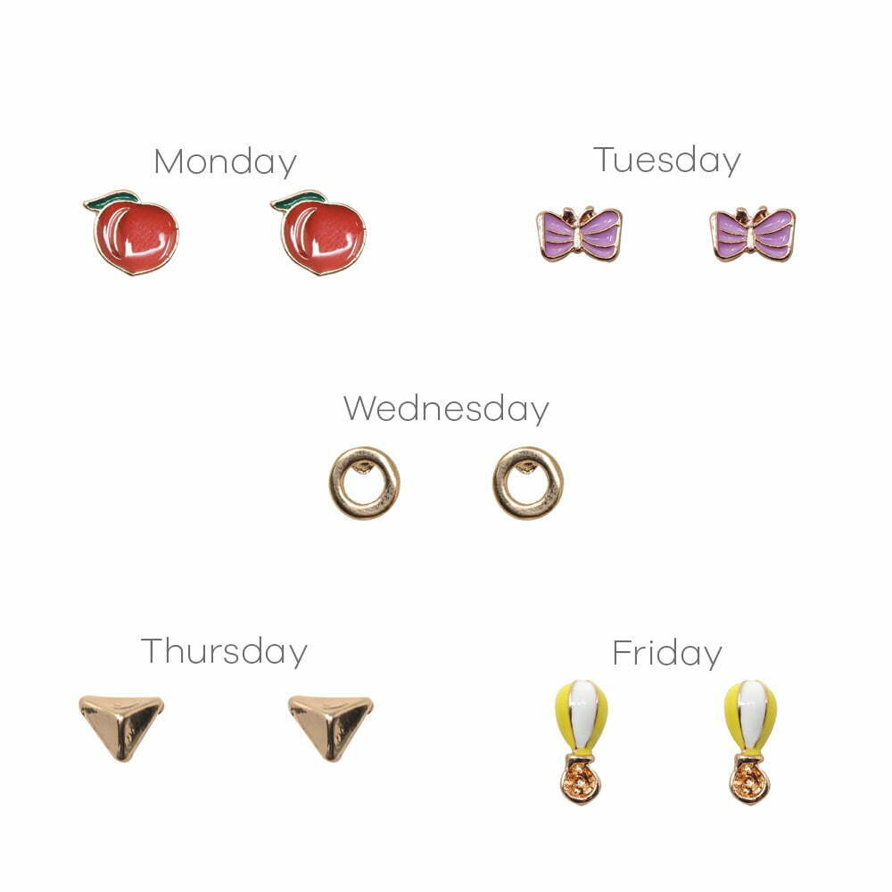 Set con 5 Aretes R044C- Ideën