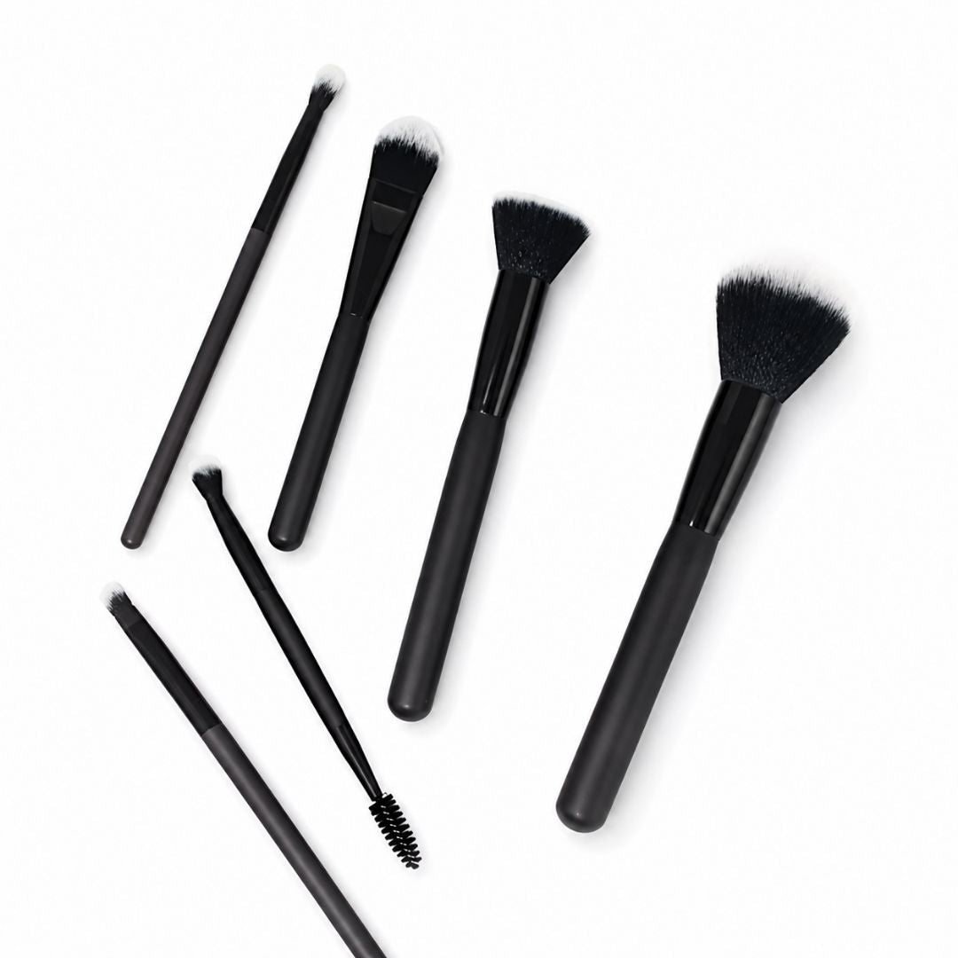 Kit de 6 Brochas Negras Bicolor