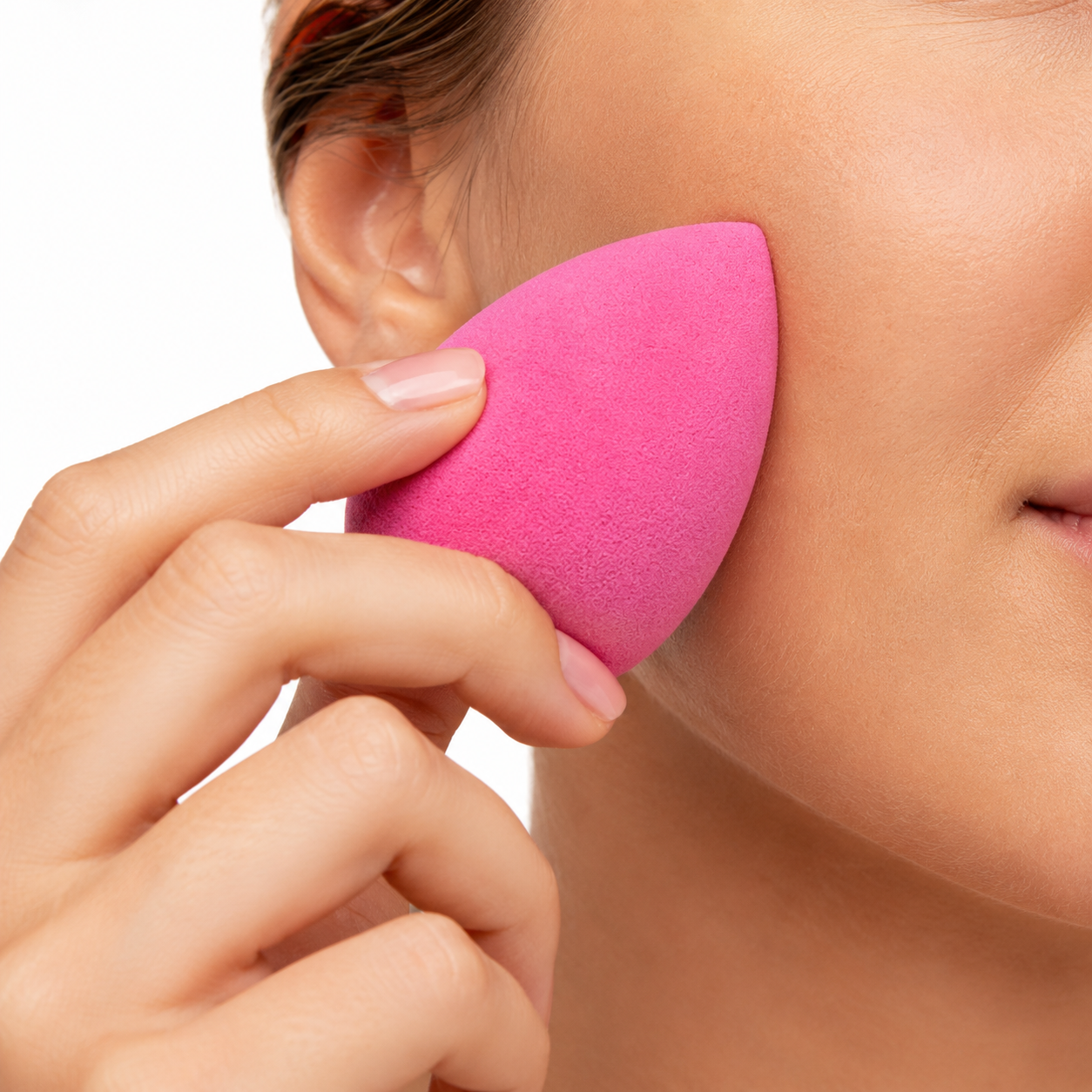 Esponja para Maquillaje Rosa - Aplicador Facial